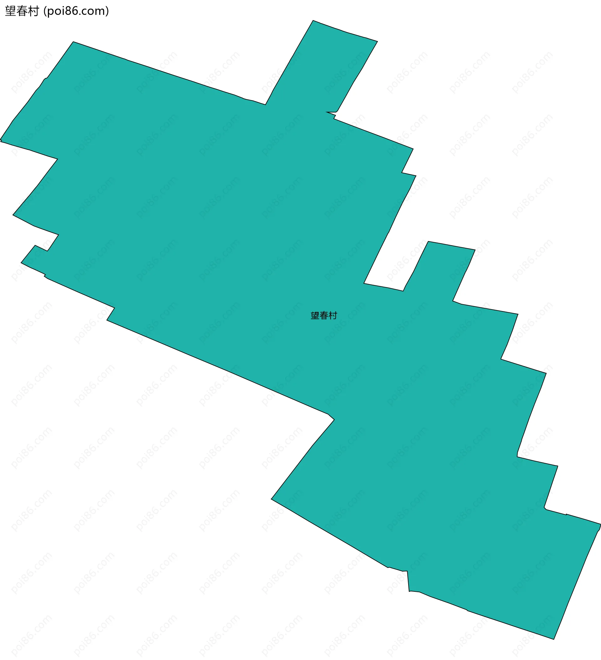 望春村边界地图