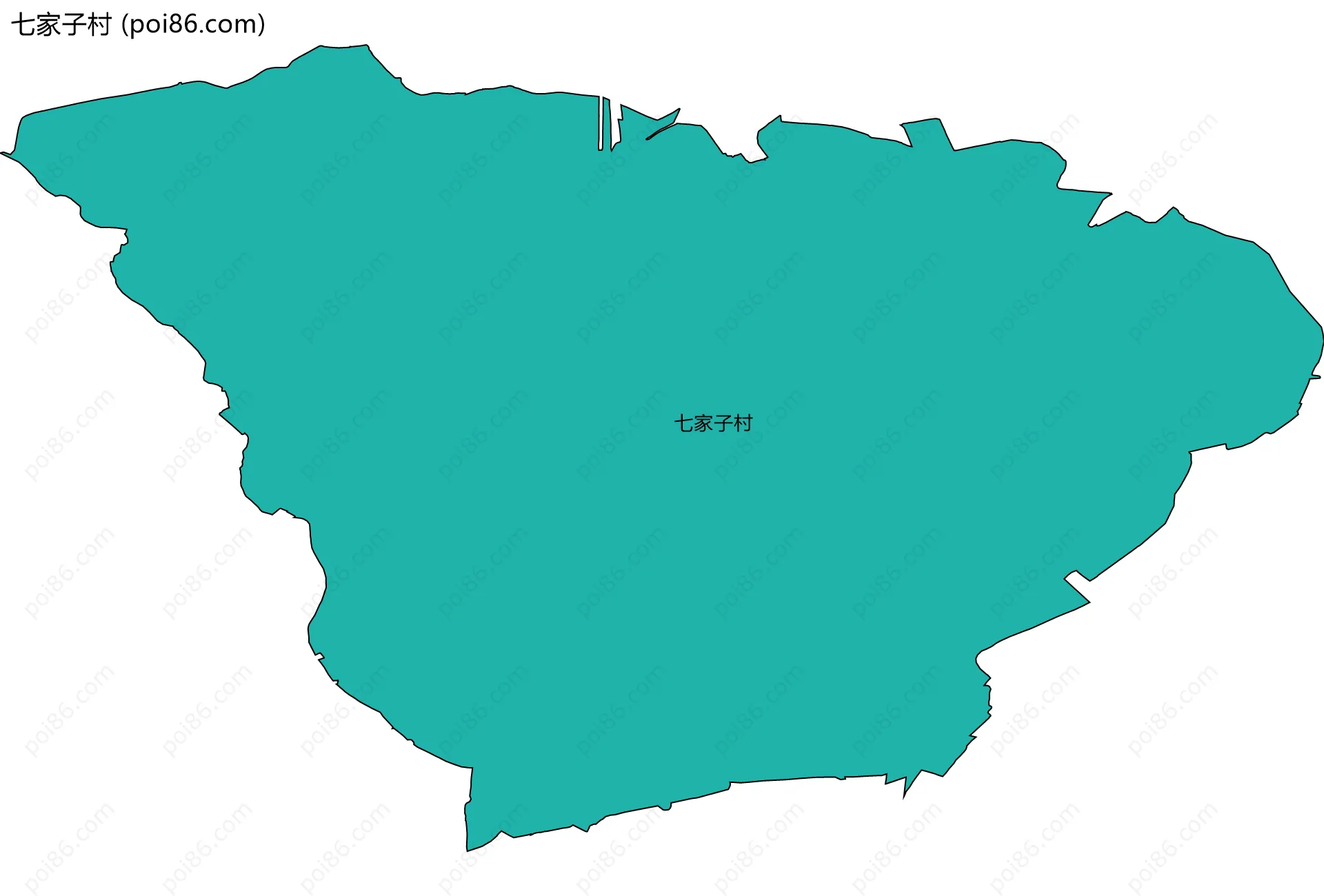 七家子村边界地图
