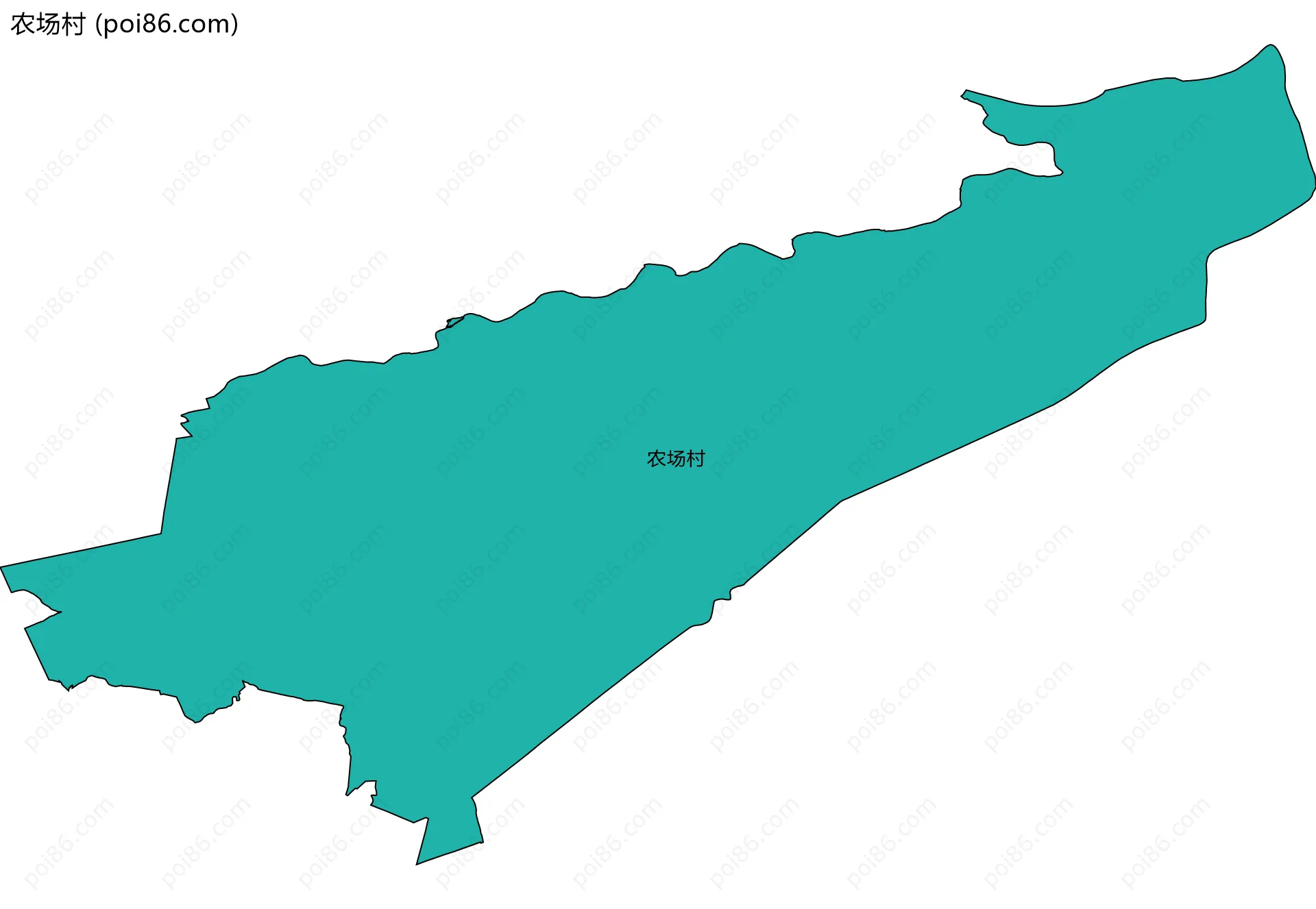 农场村边界地图