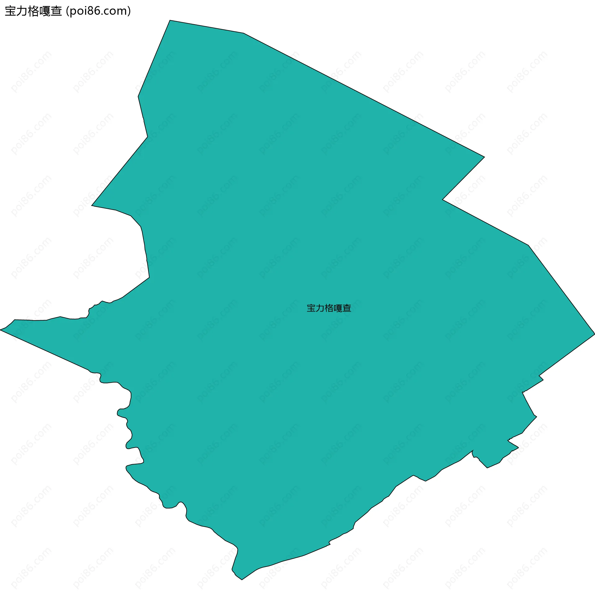 宝力格嘎查边界地图