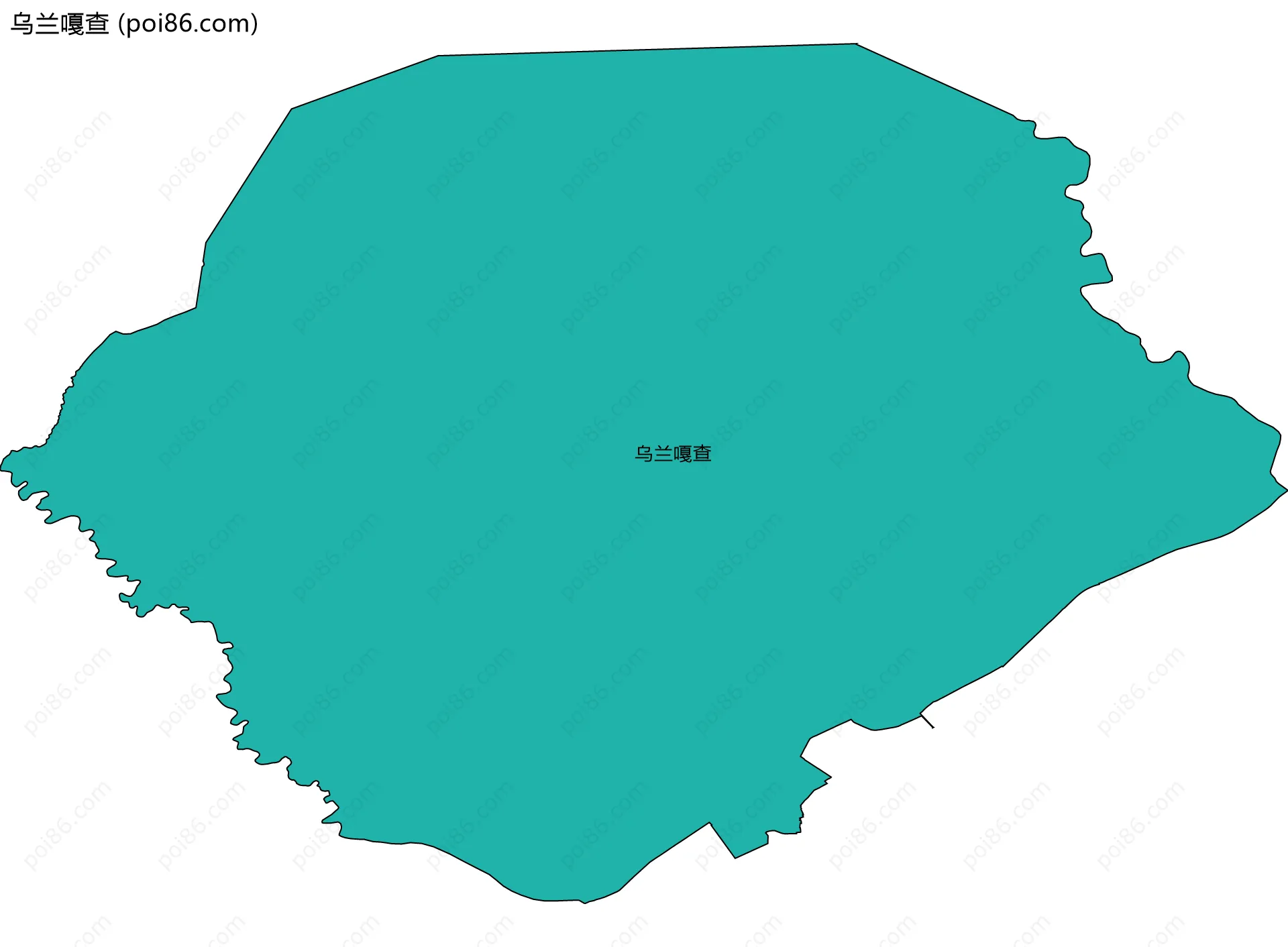 乌兰嘎查边界地图