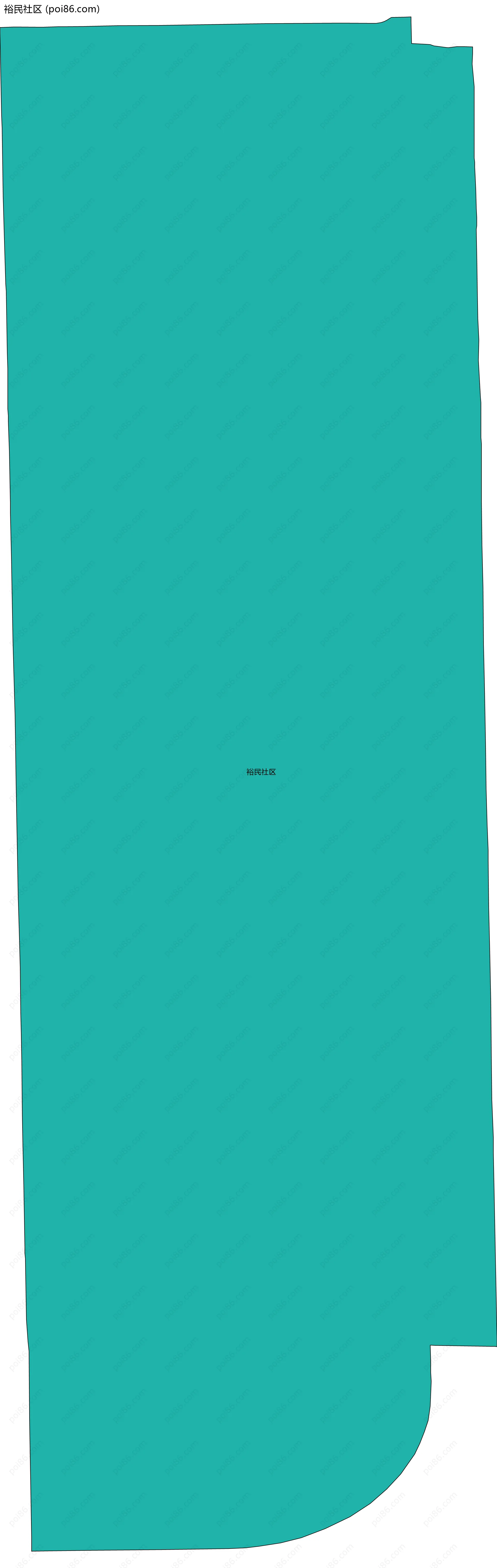 裕民社区边界地图