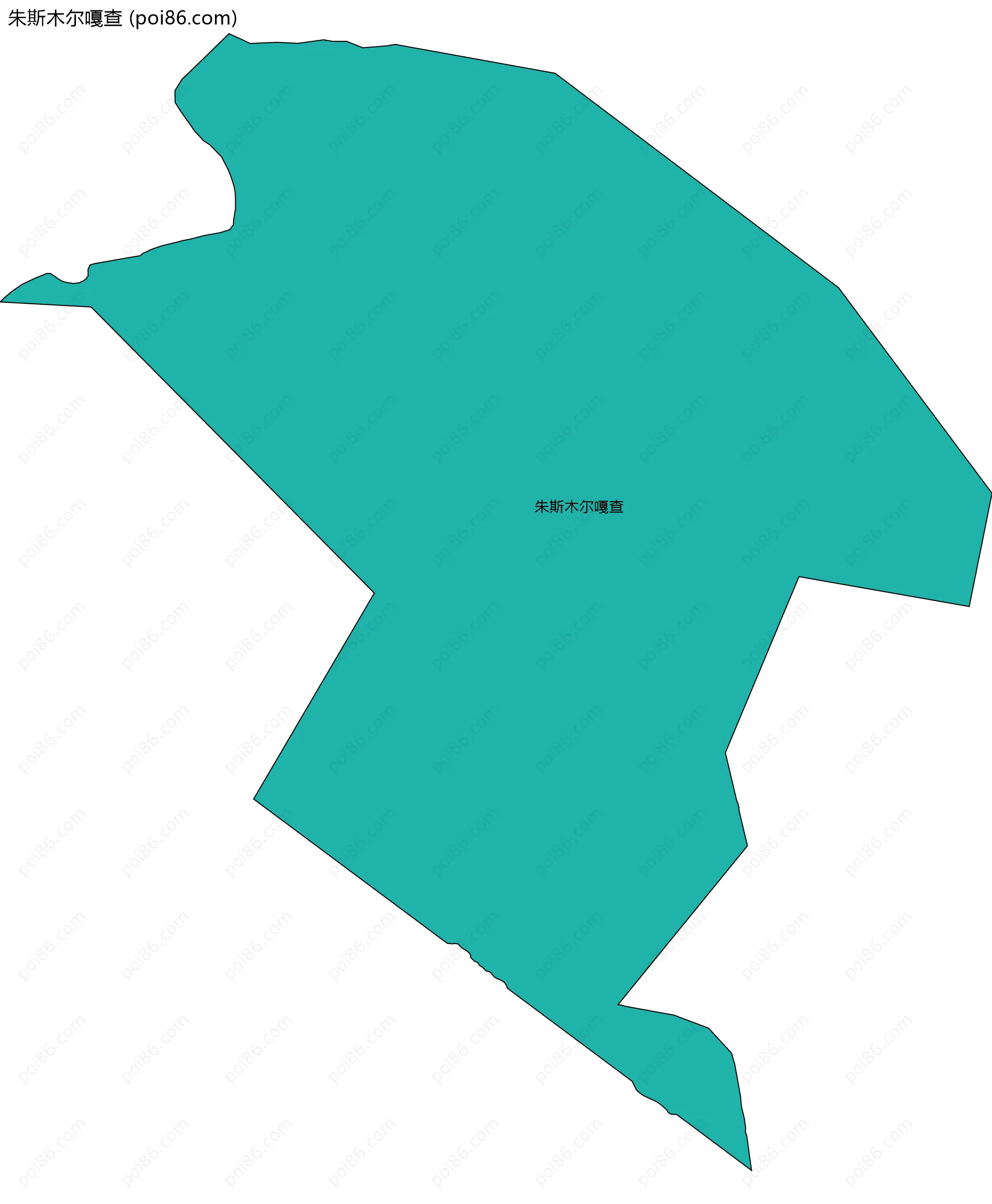 朱斯木尔嘎查边界地图