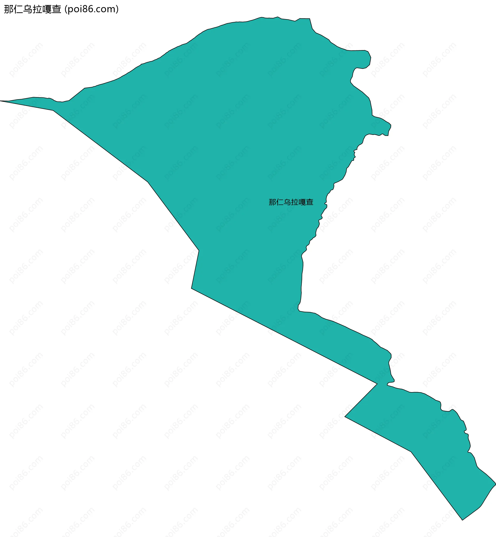 那仁乌拉嘎查边界地图