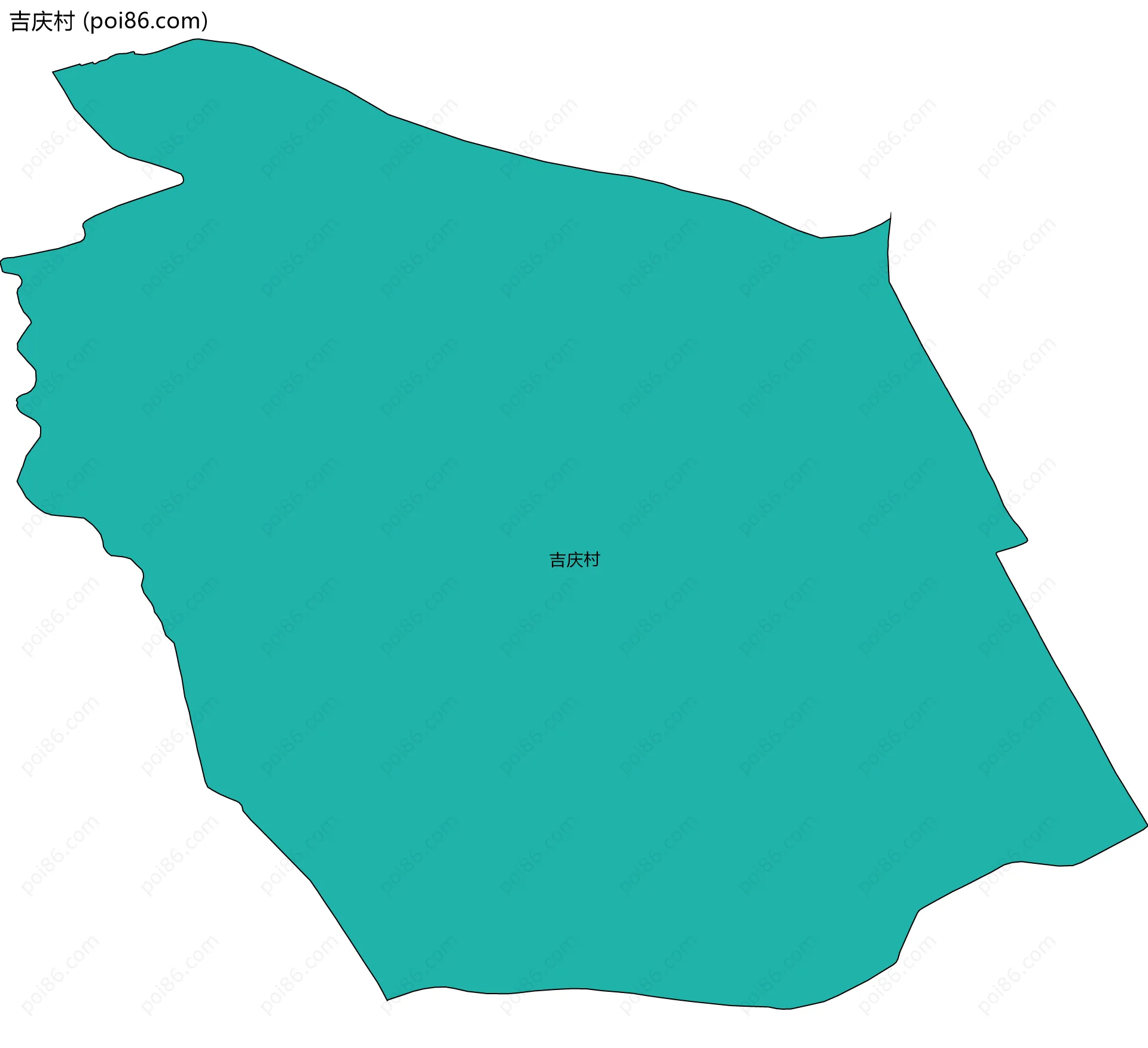 吉庆村边界地图