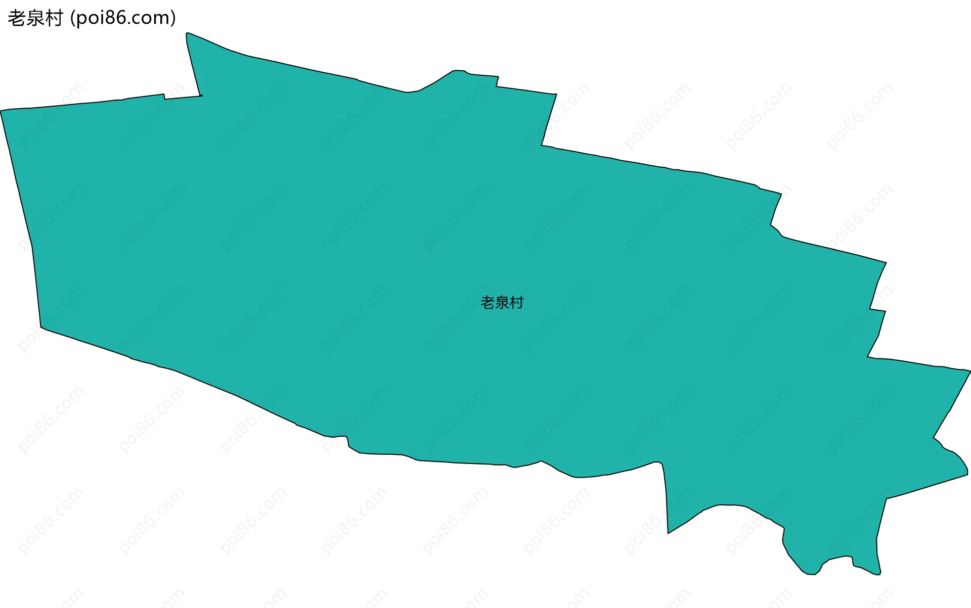 老泉村边界地图