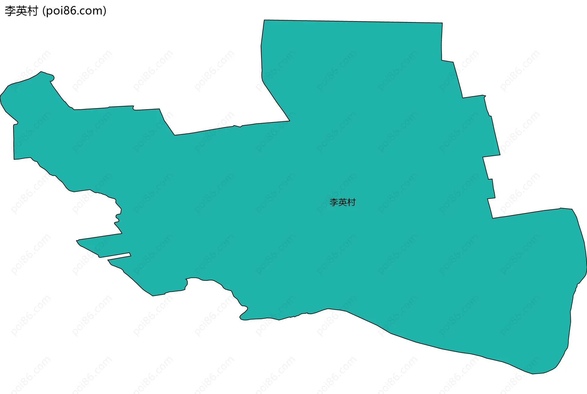 李英村边界地图