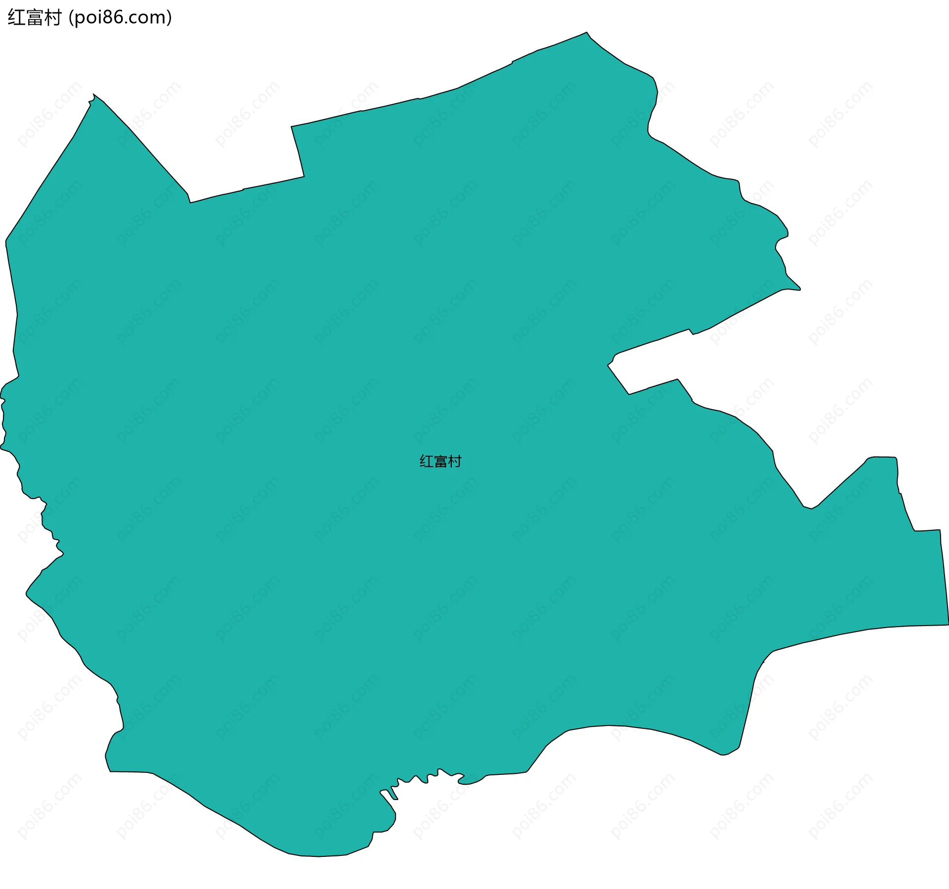 红富村边界地图