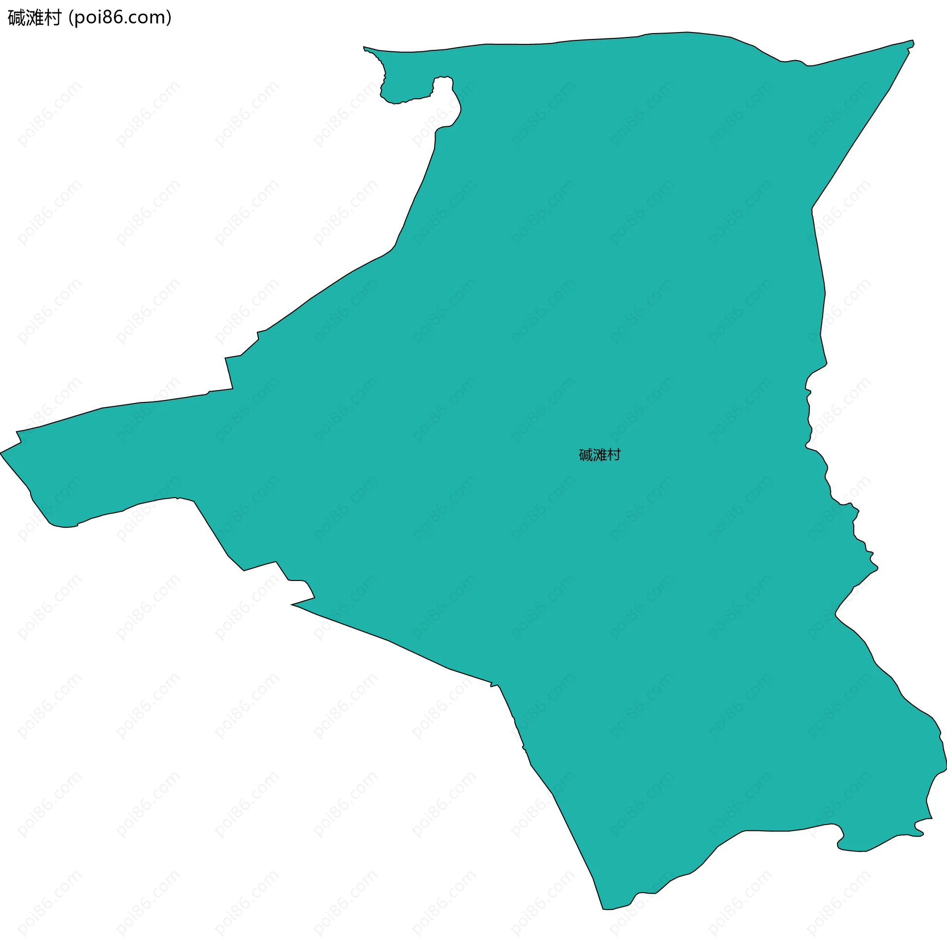 碱滩村边界地图