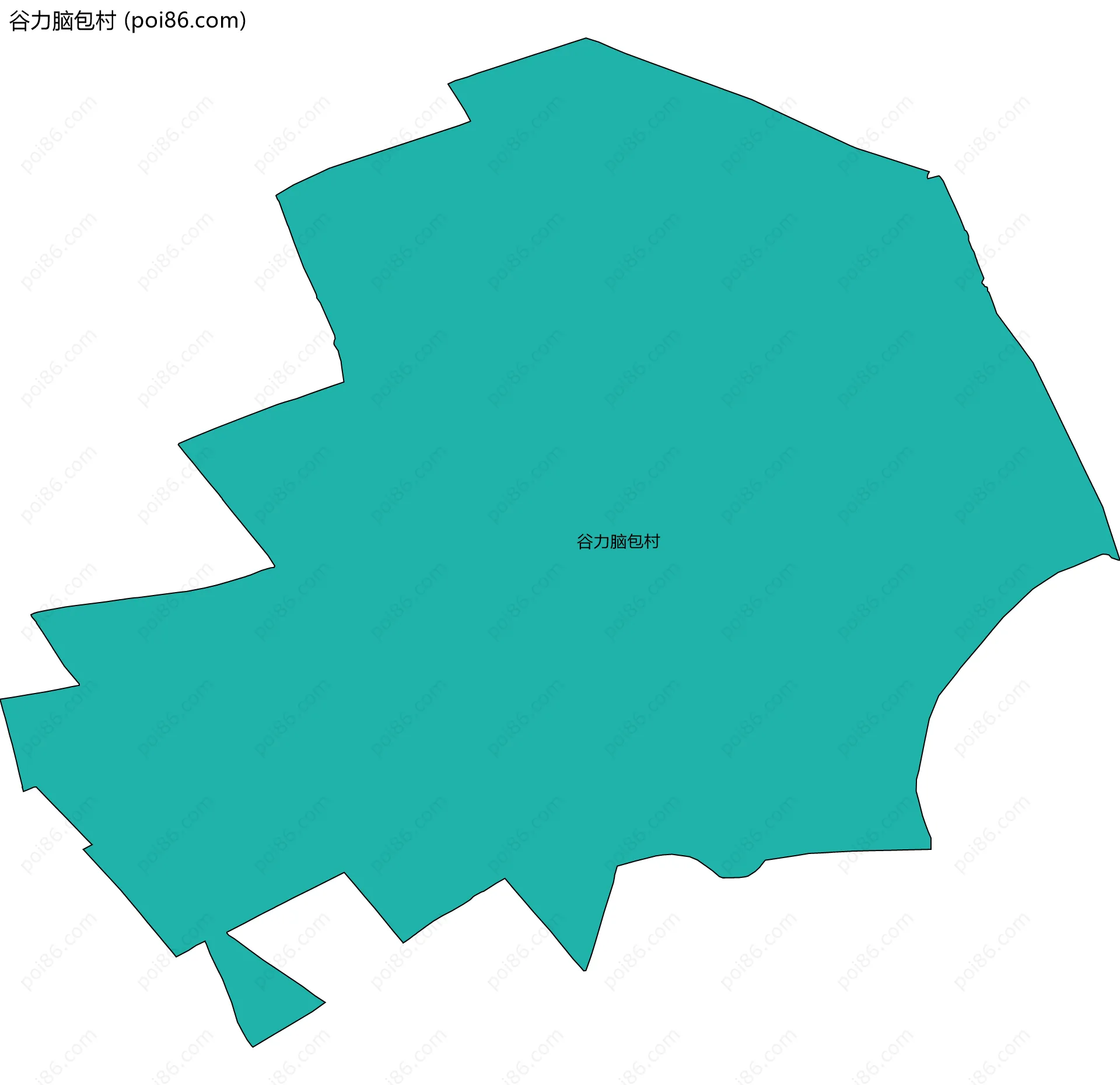 谷力脑包村边界地图