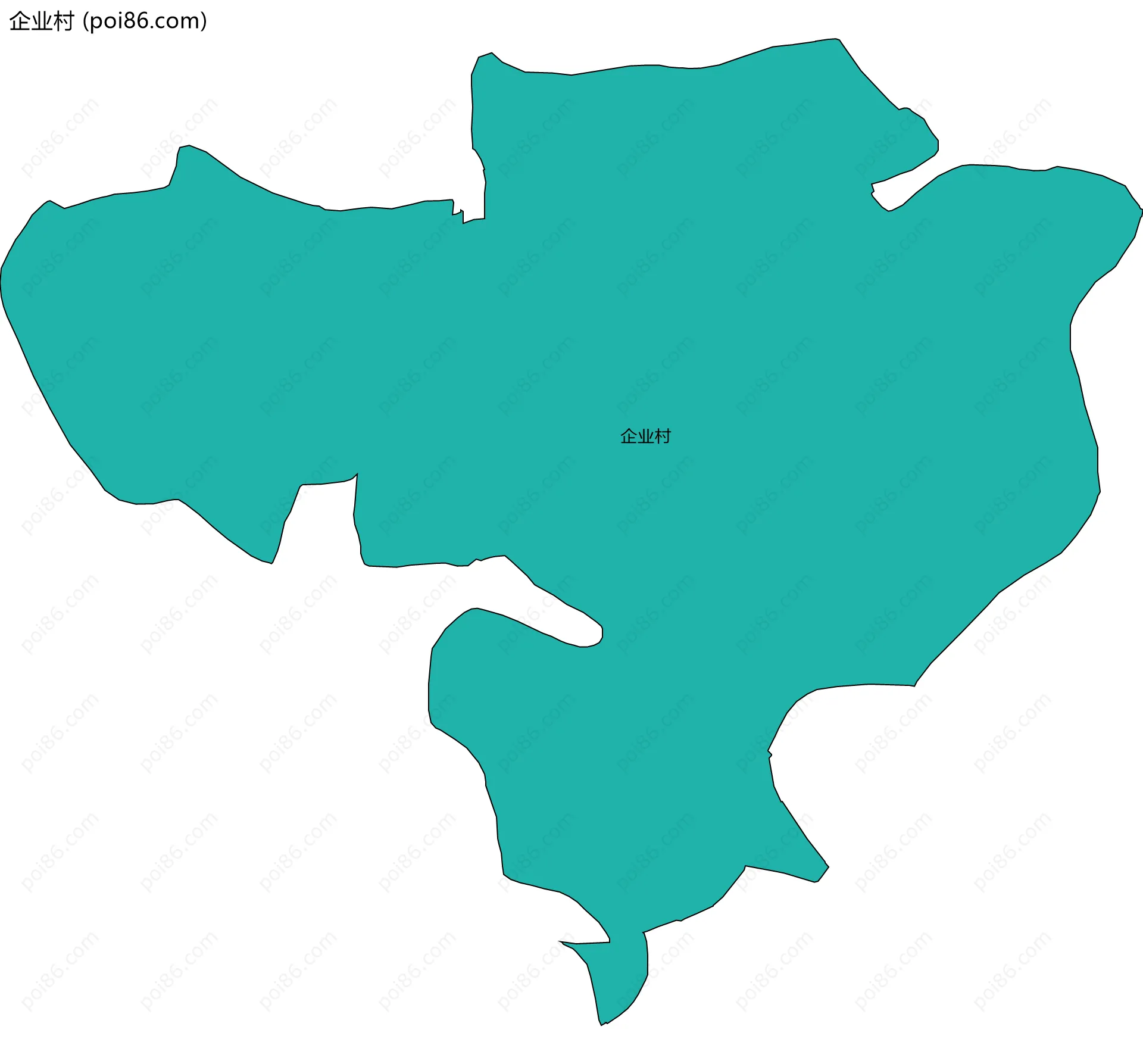 企业村边界地图