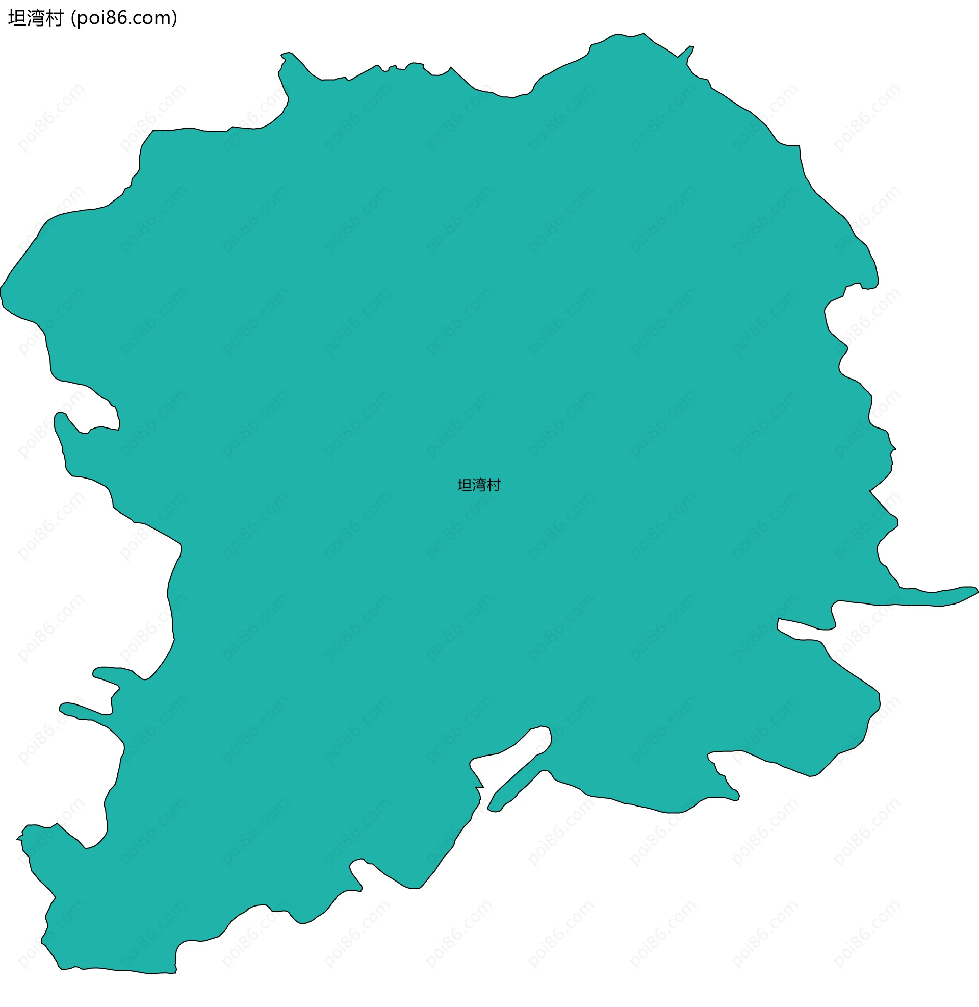 坦湾村边界地图