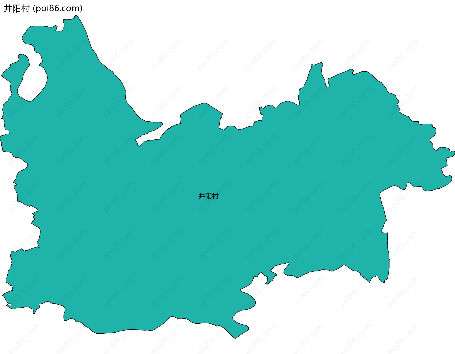 井阳村边界地图