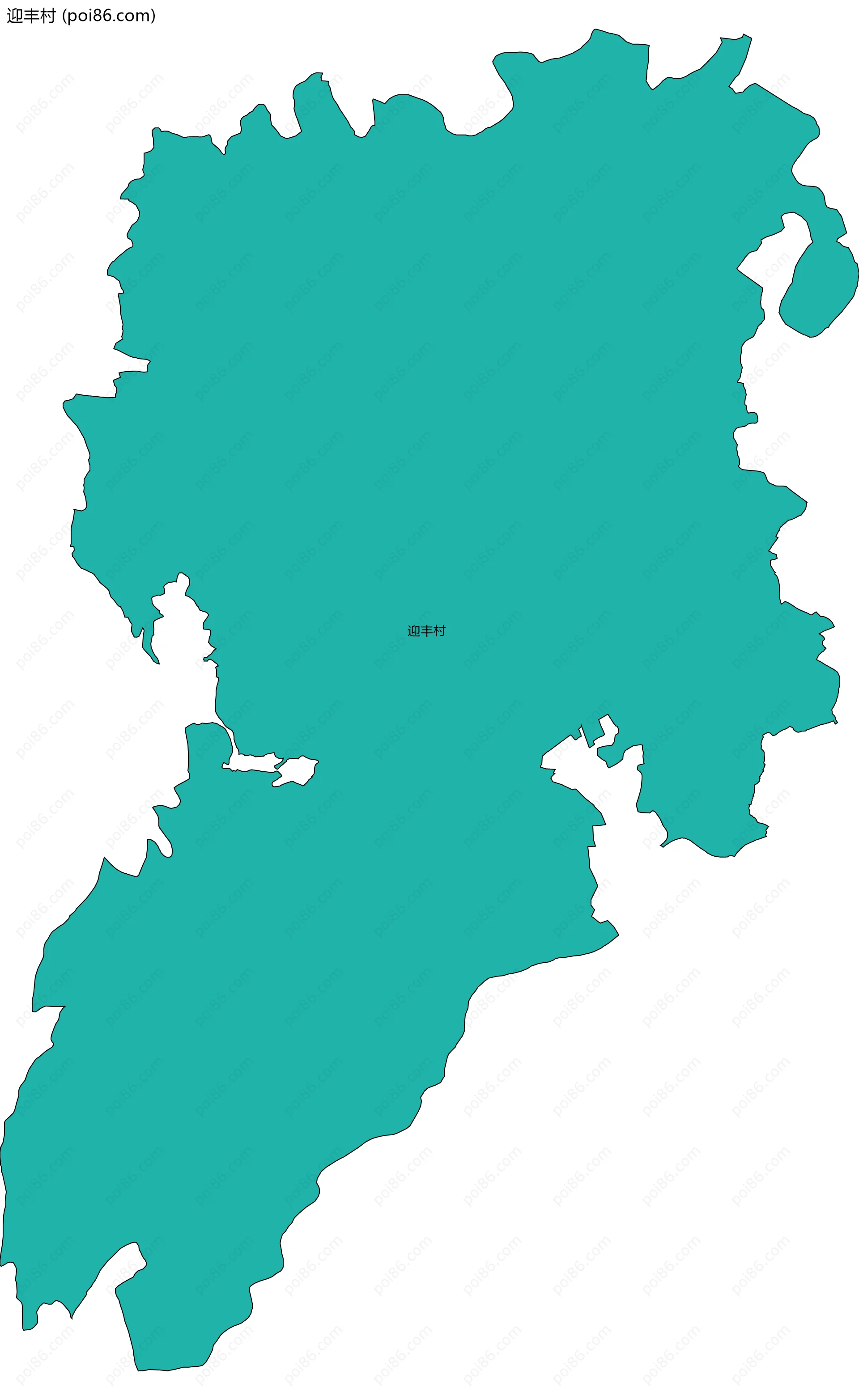 迎丰村边界地图