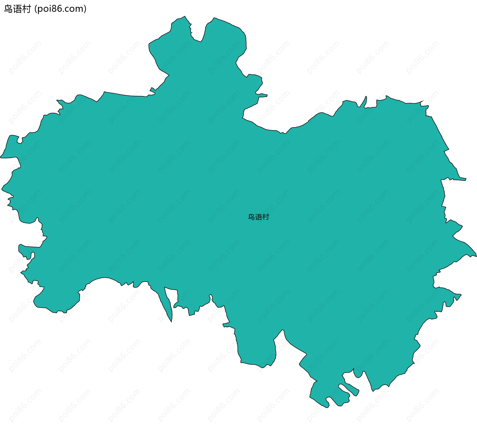 鸟语村边界地图
