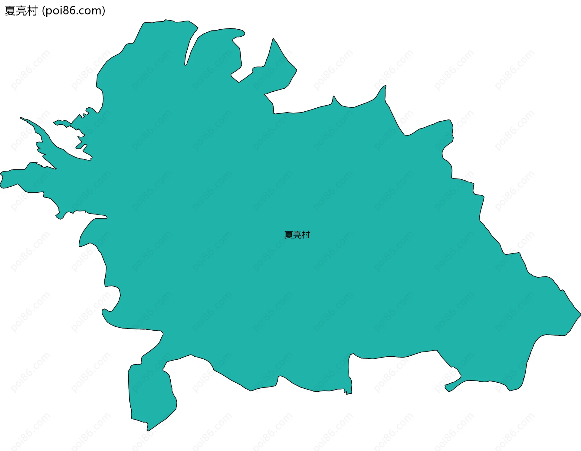 夏亮村边界地图