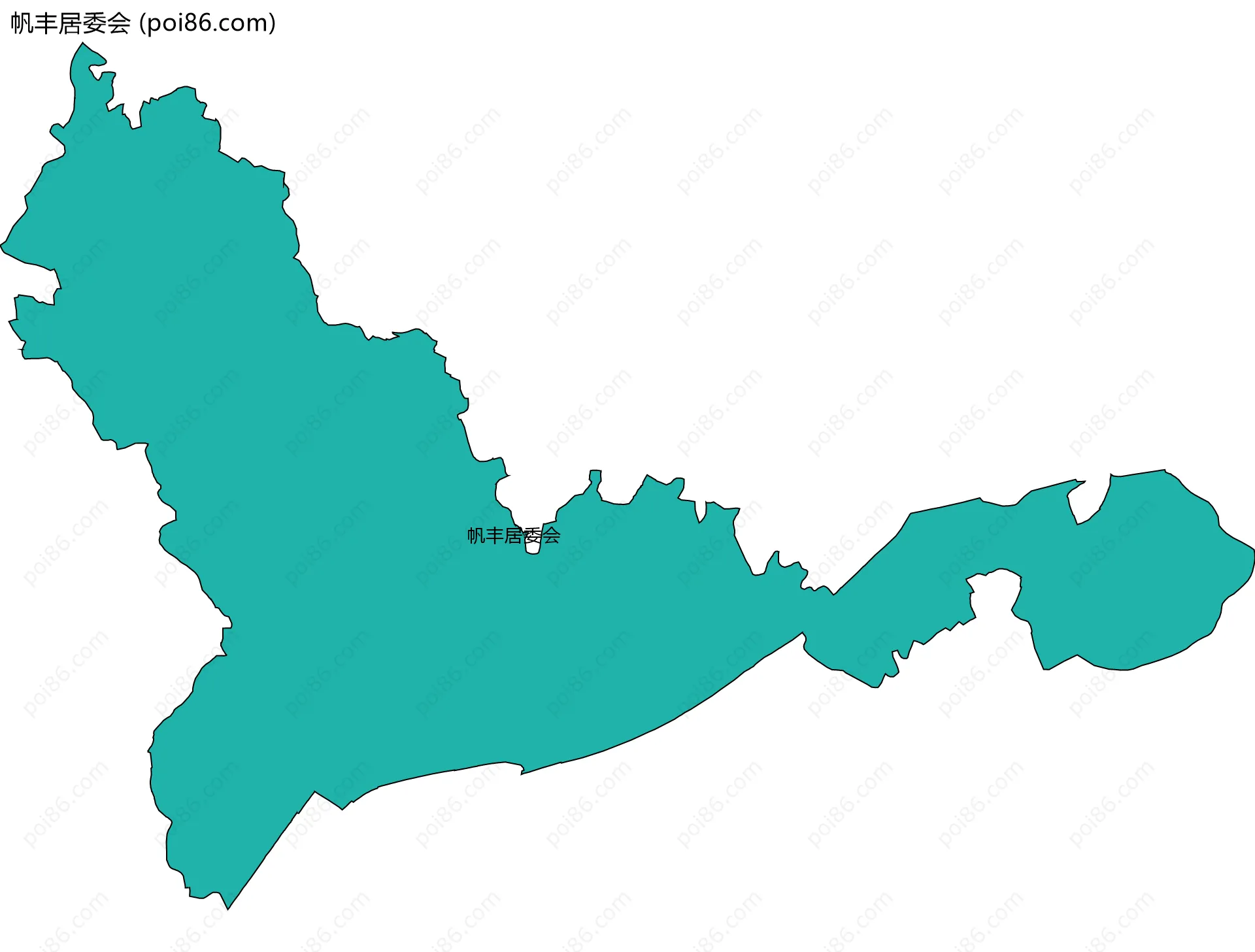 帆丰居委会边界地图