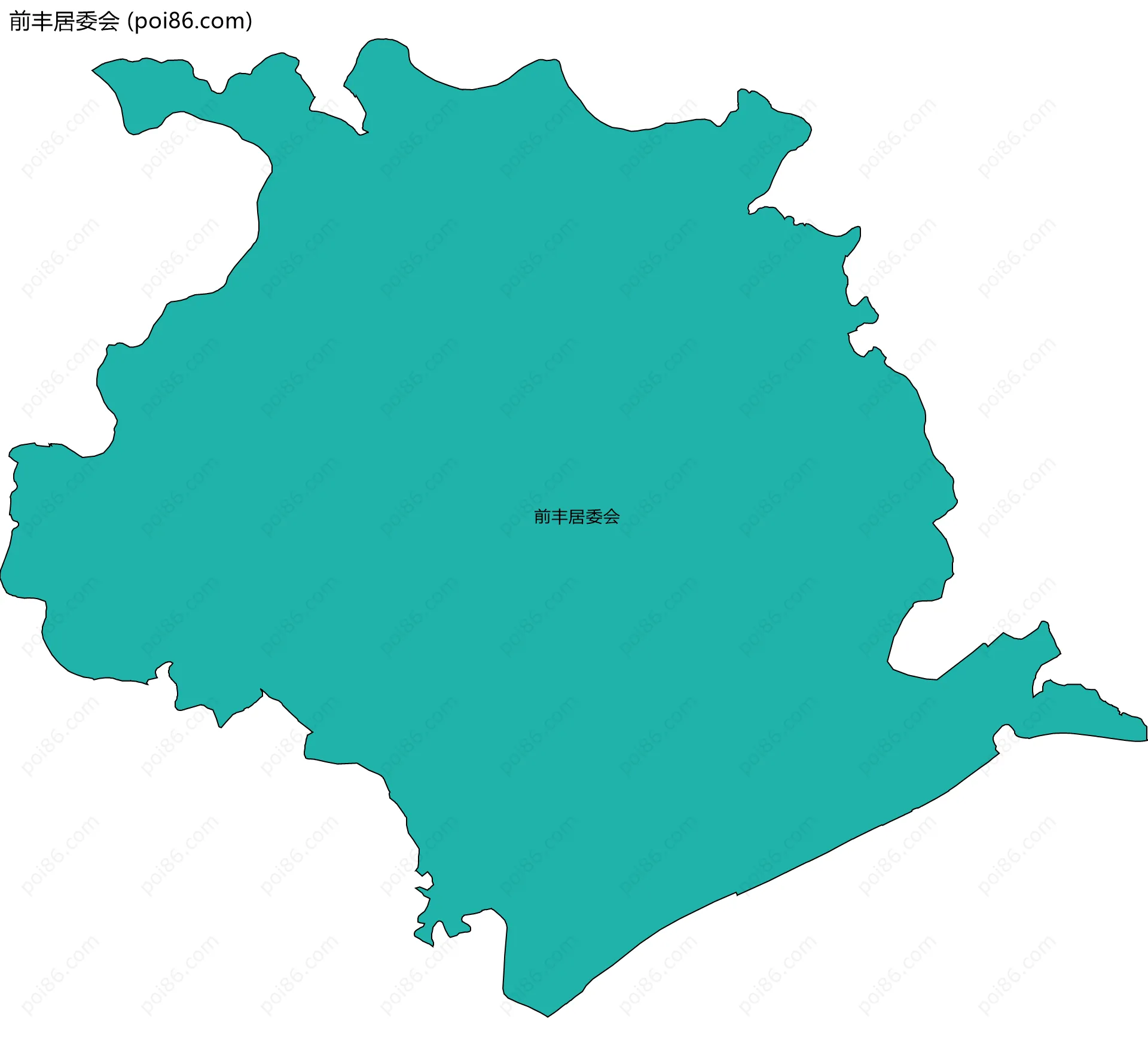 前丰居委会边界地图