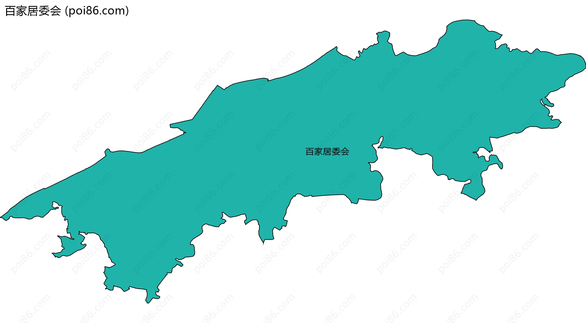 百家居委会边界地图