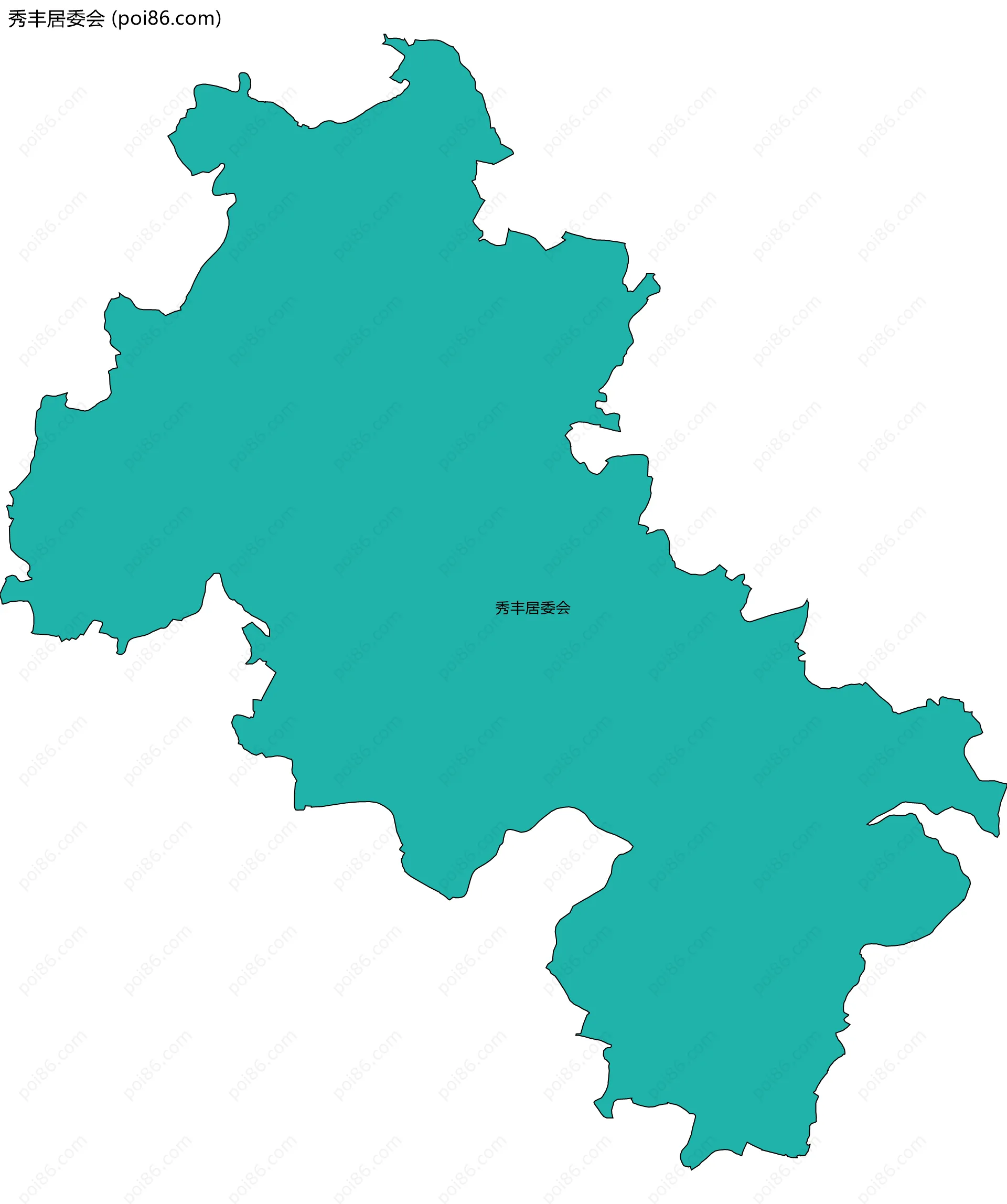 秀丰居委会边界地图