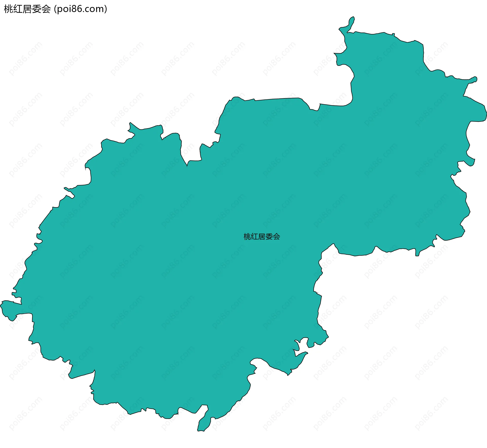 桃红居委会边界地图