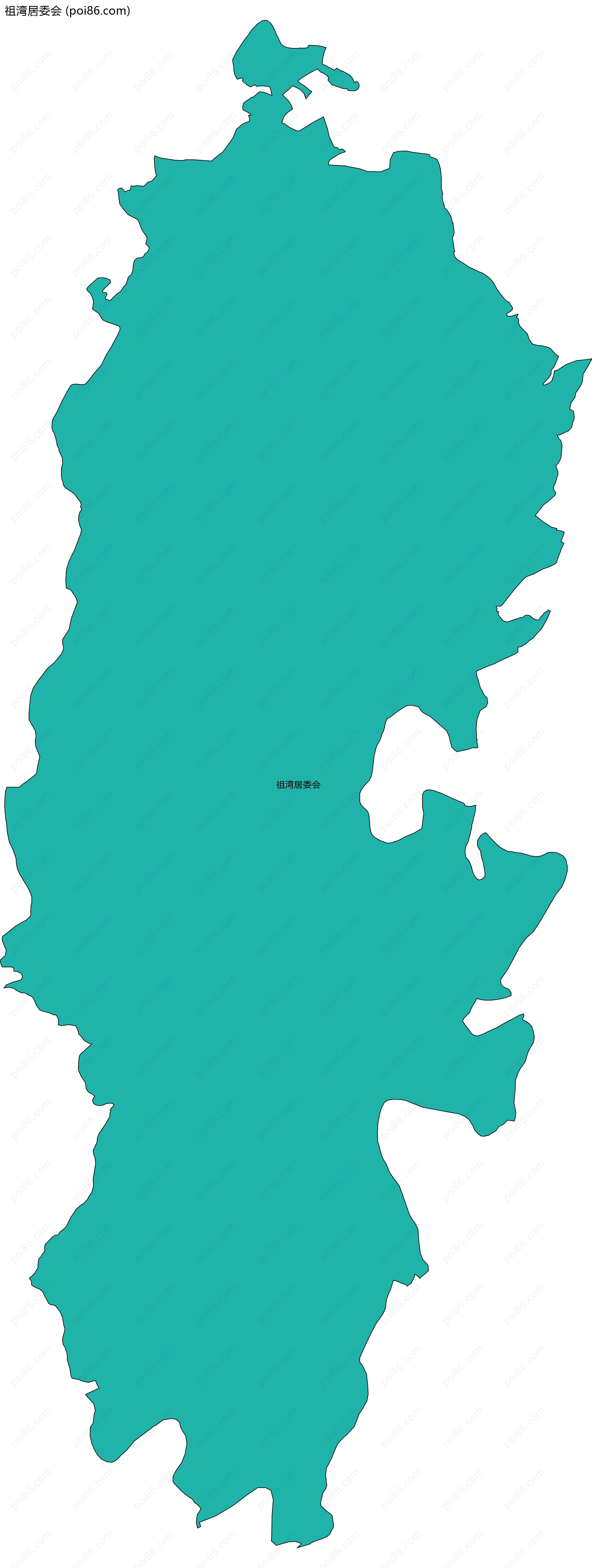 祖湾居委会边界地图