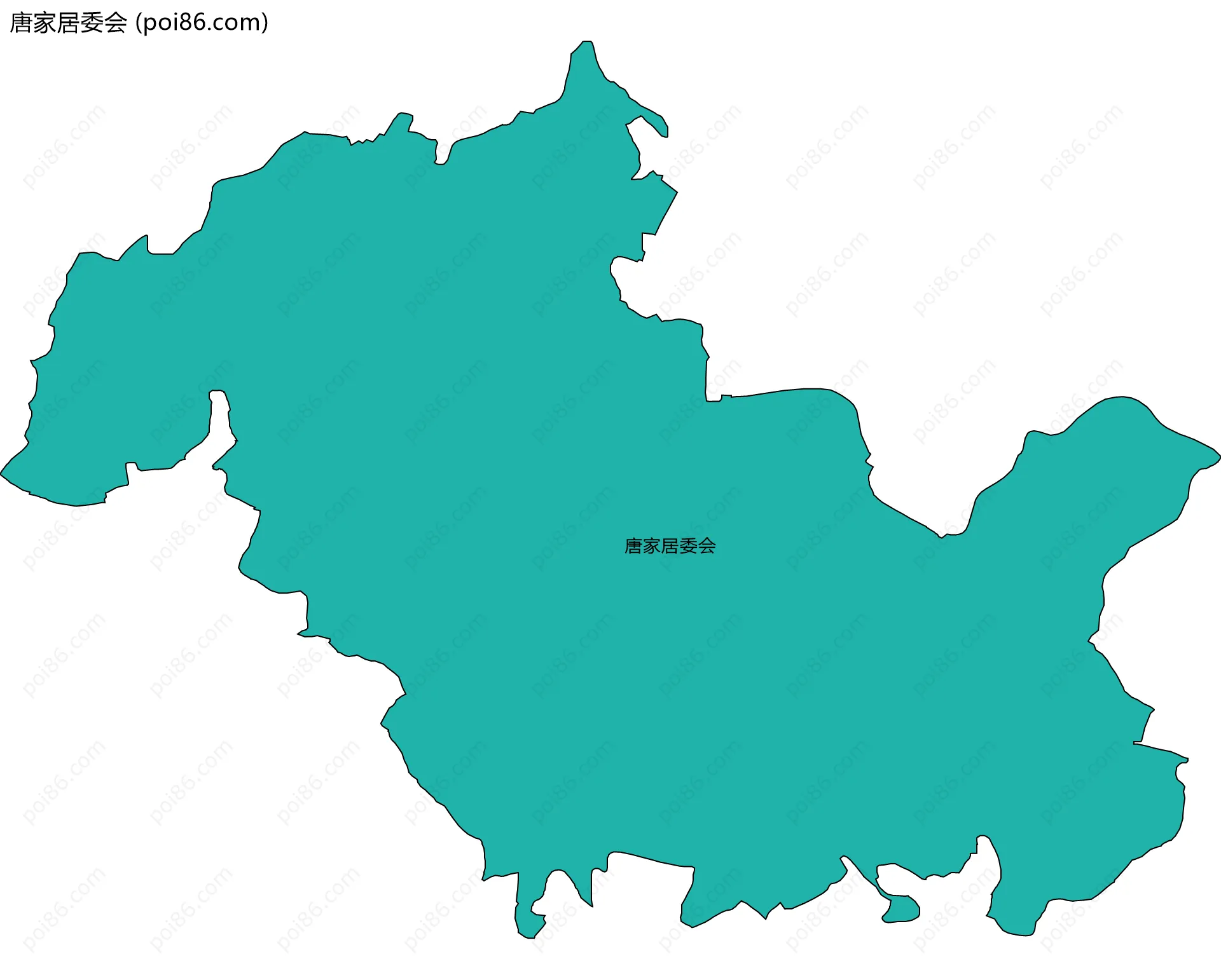 唐家居委会边界地图