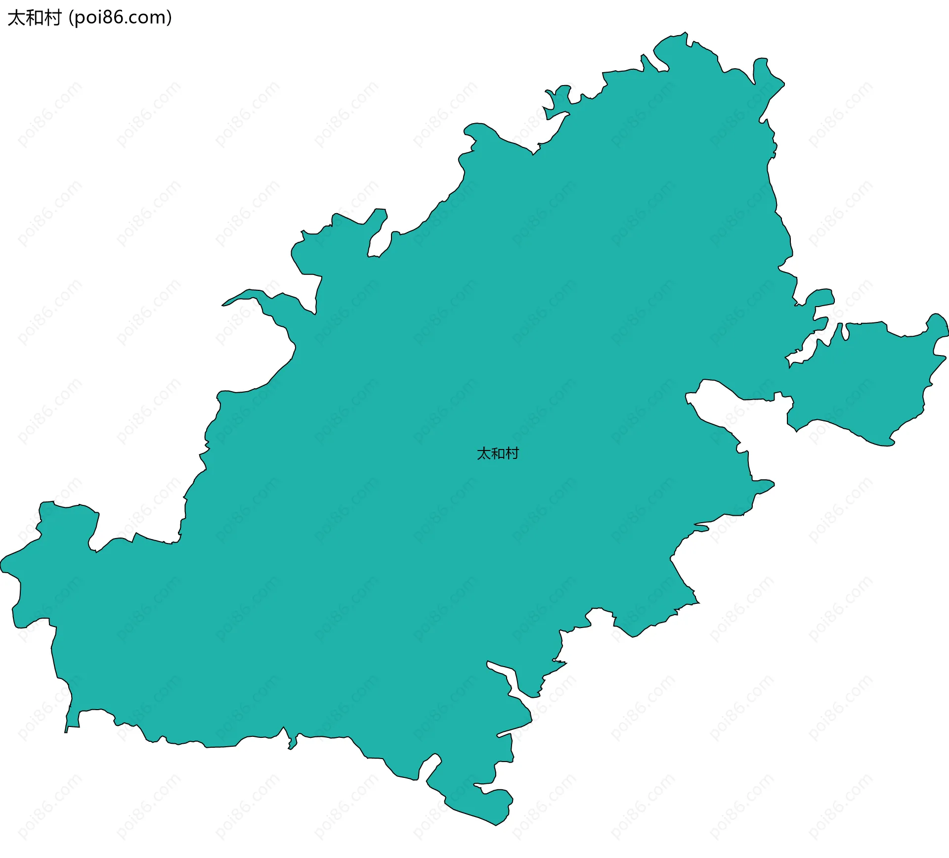 太和村边界地图