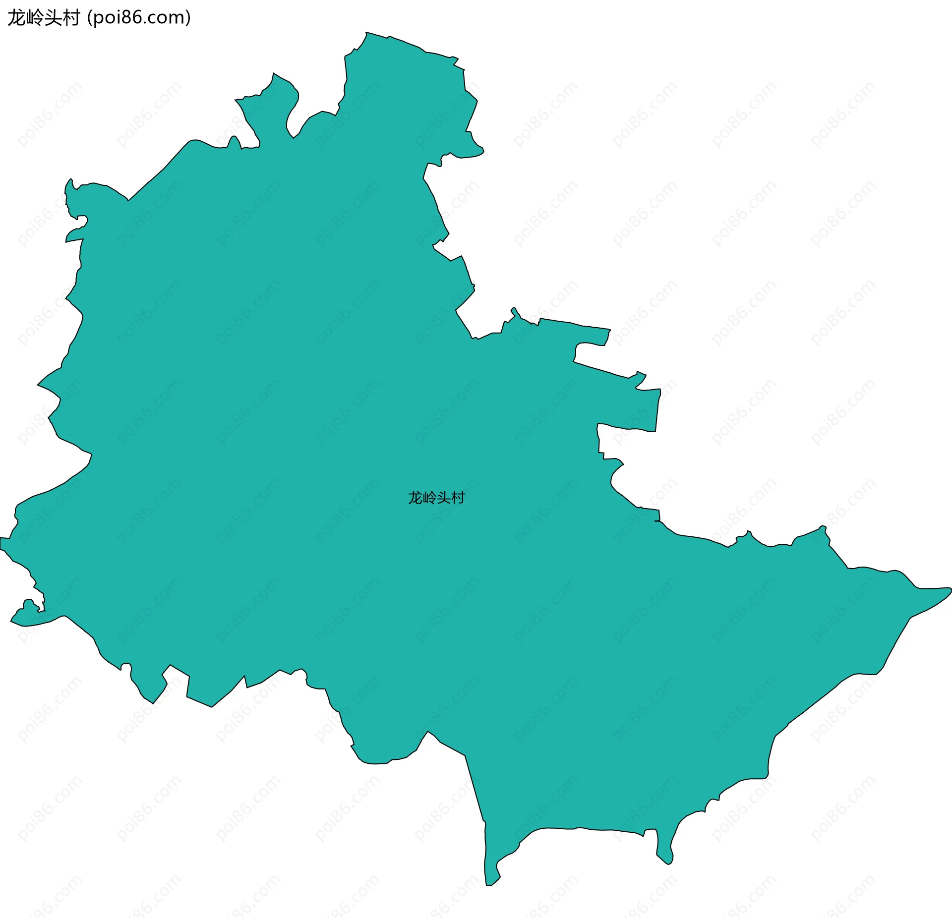 龙岭头村边界地图