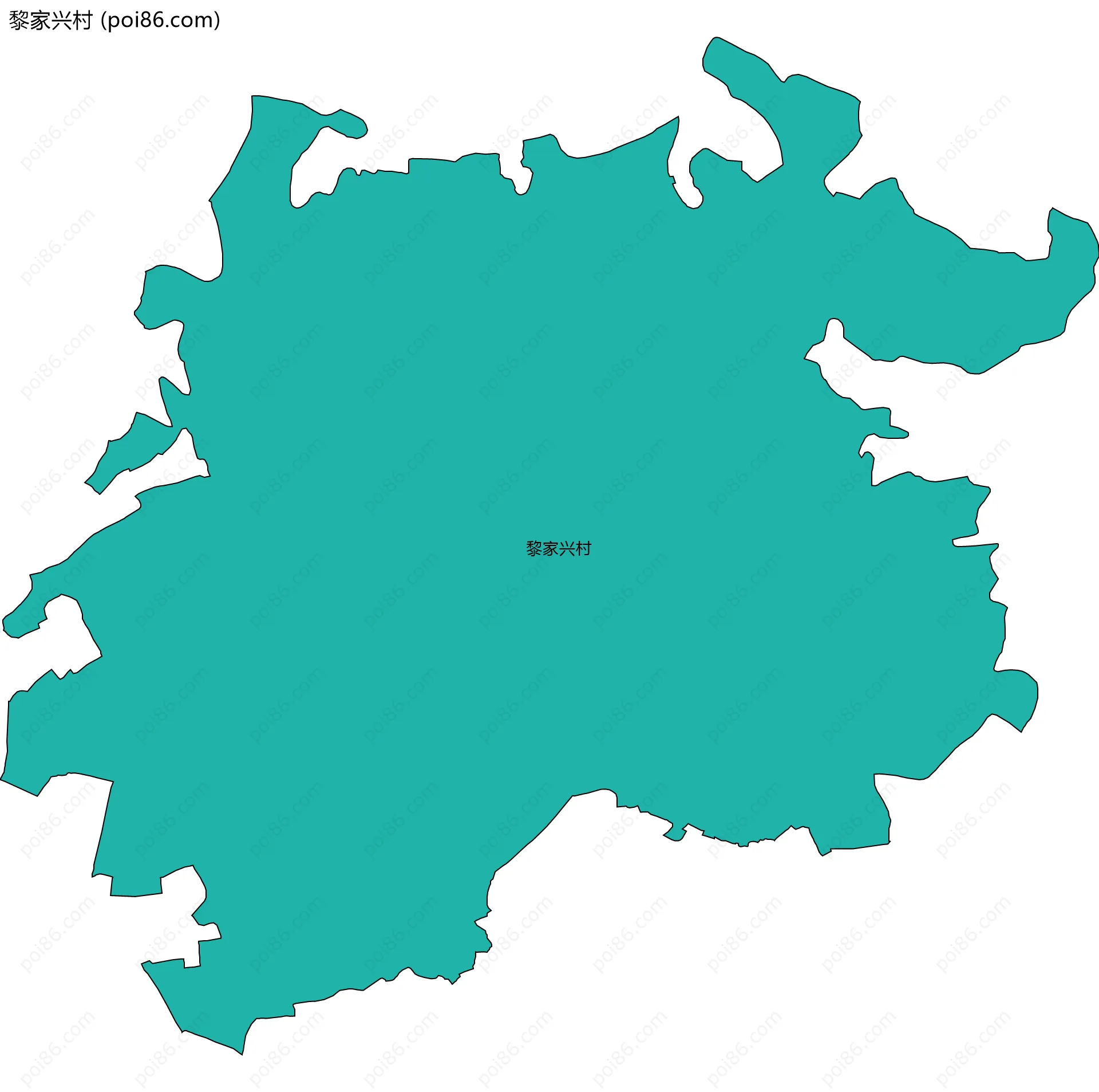 黎家兴村边界地图