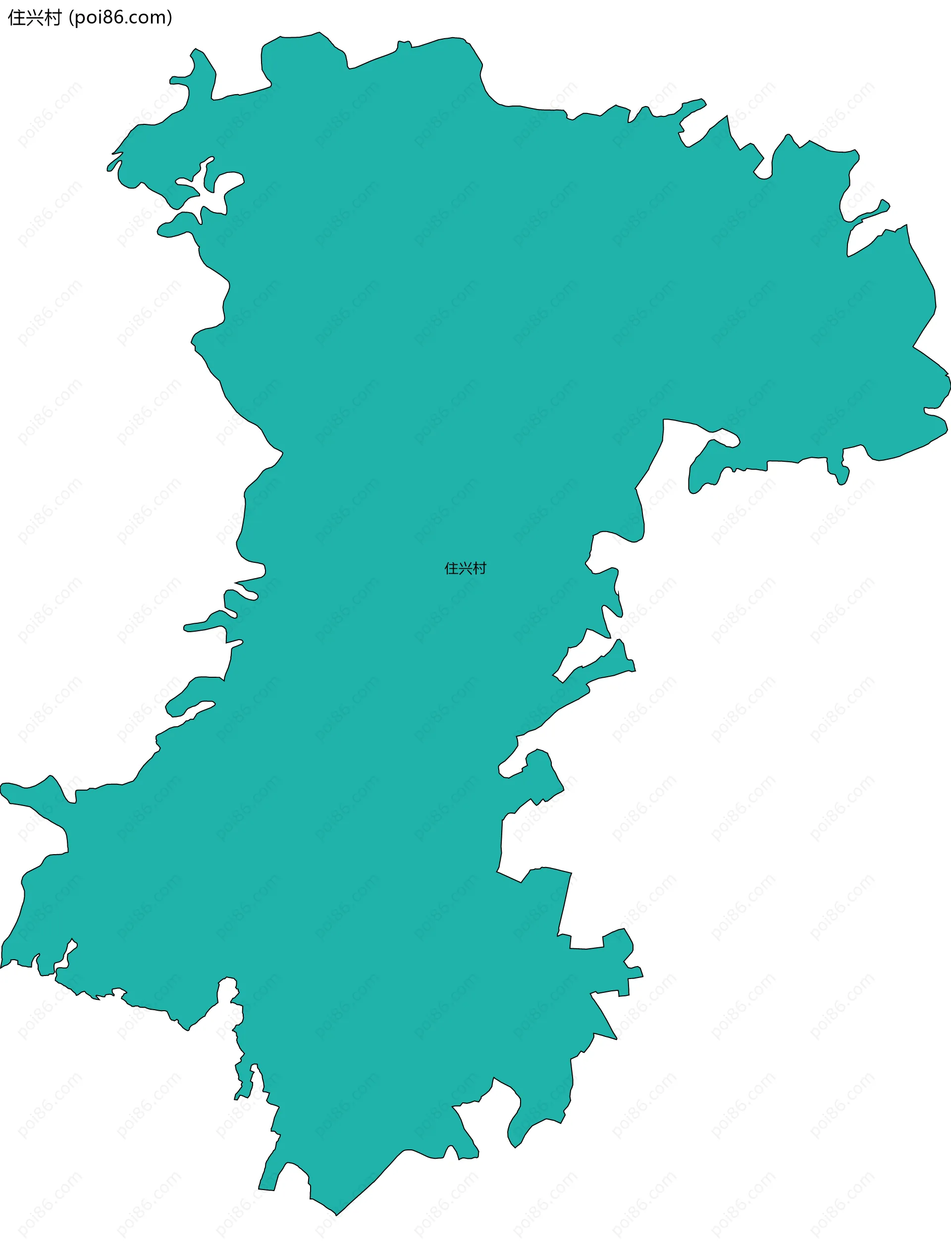 住兴村边界地图