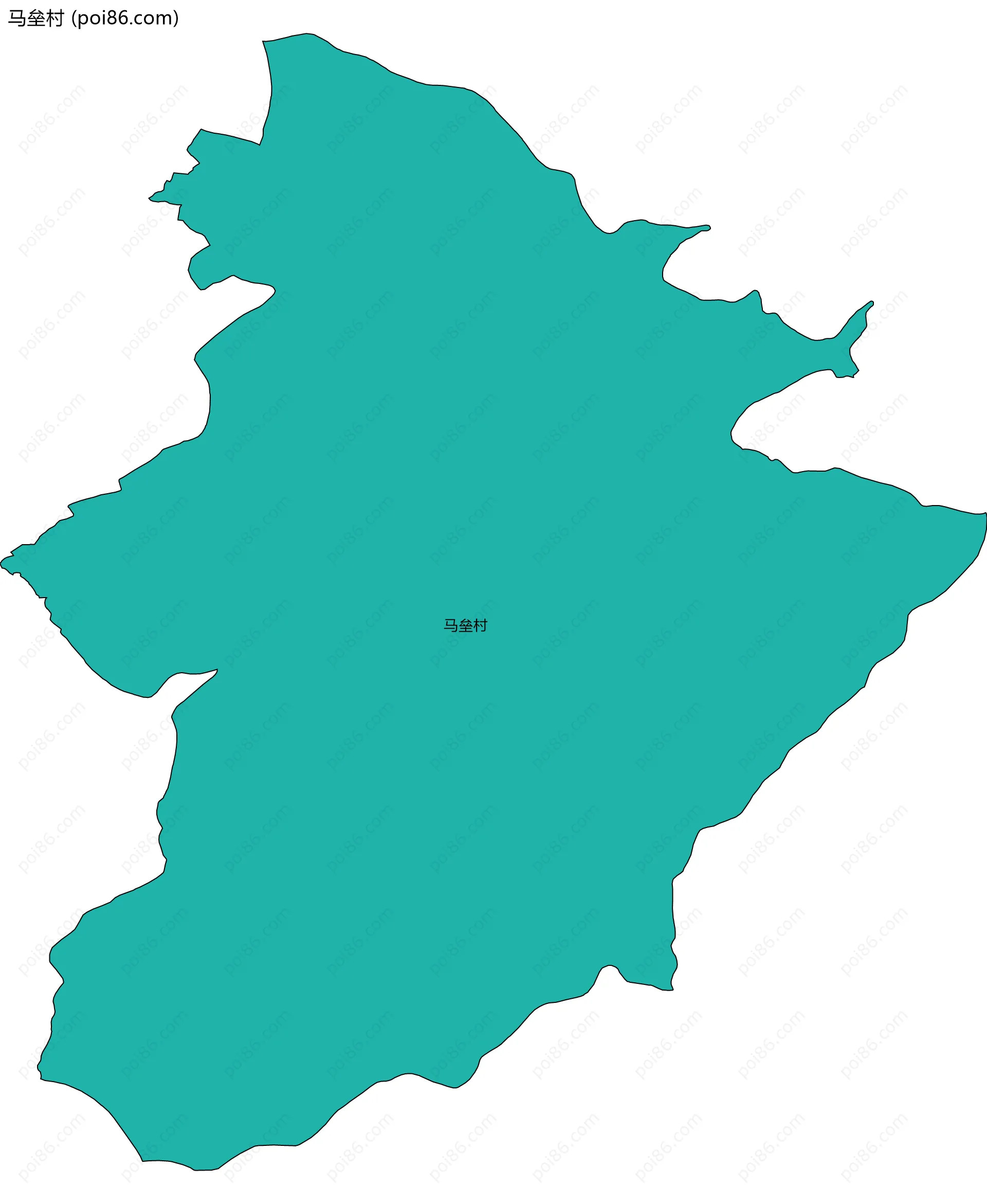 马垒村边界地图