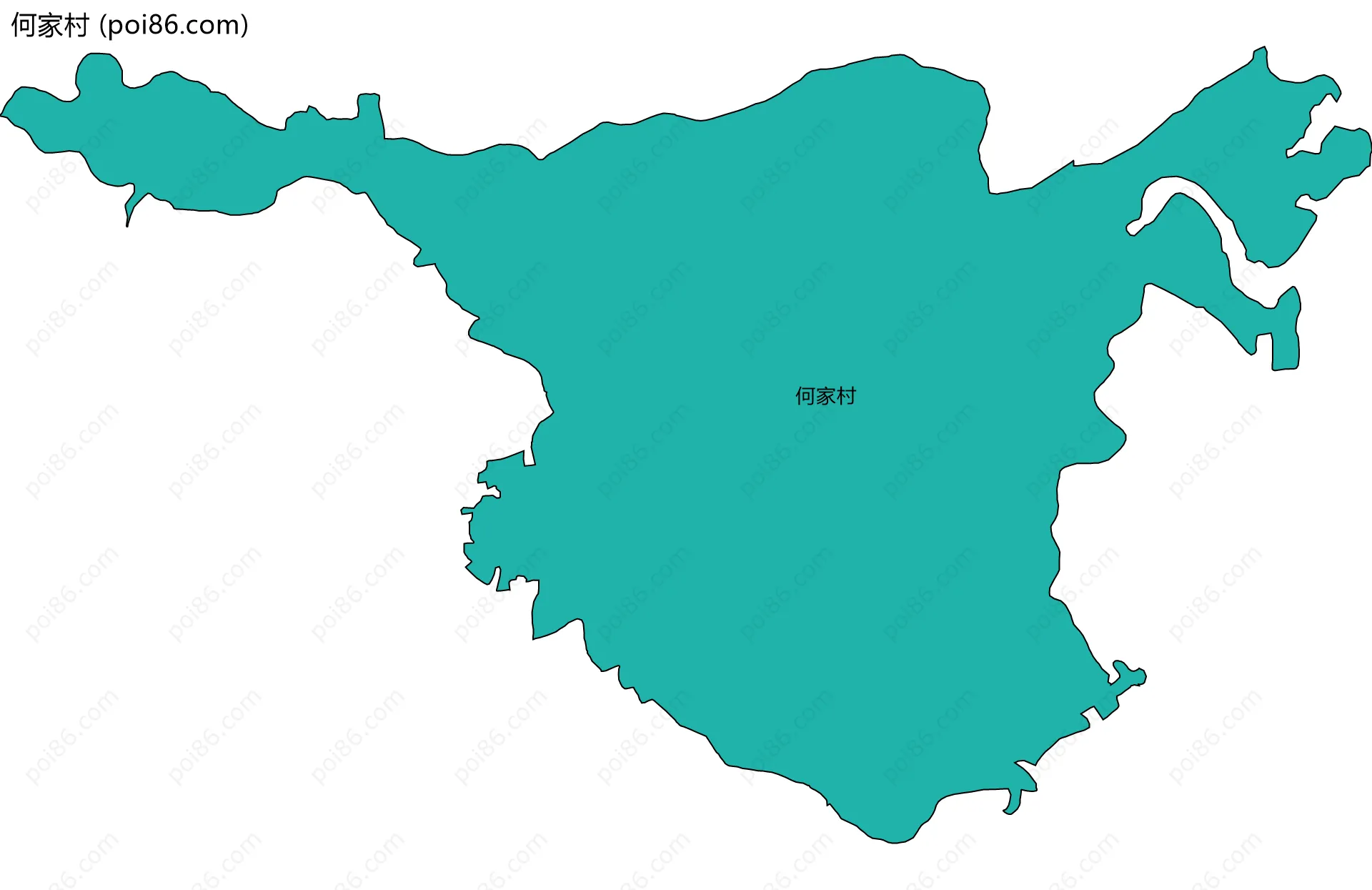 何家村边界地图