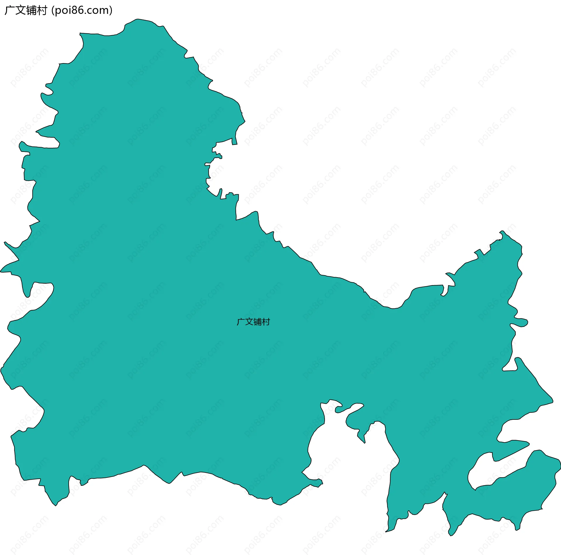 广文铺村边界地图