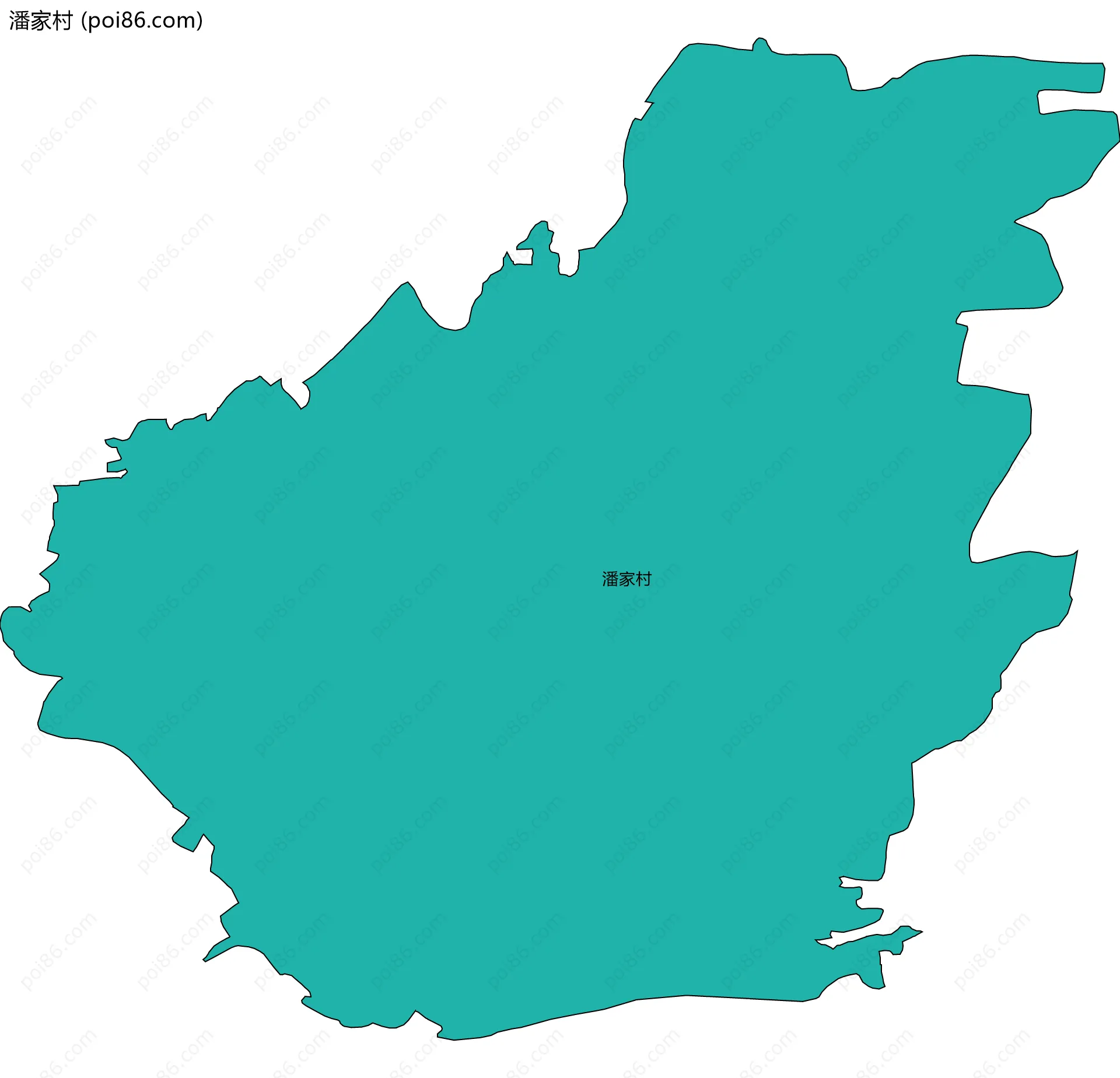 潘家村边界地图