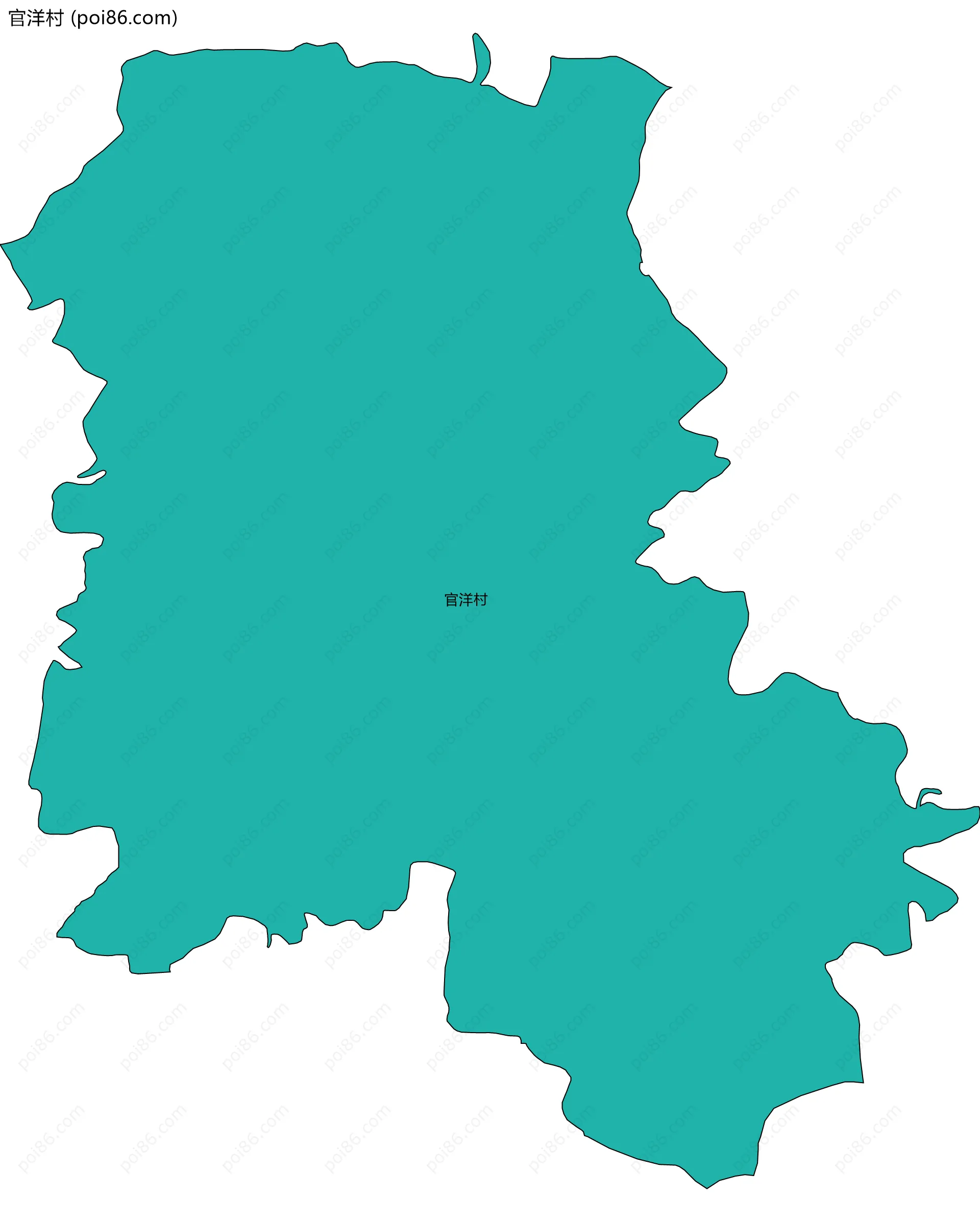 官洋村边界地图