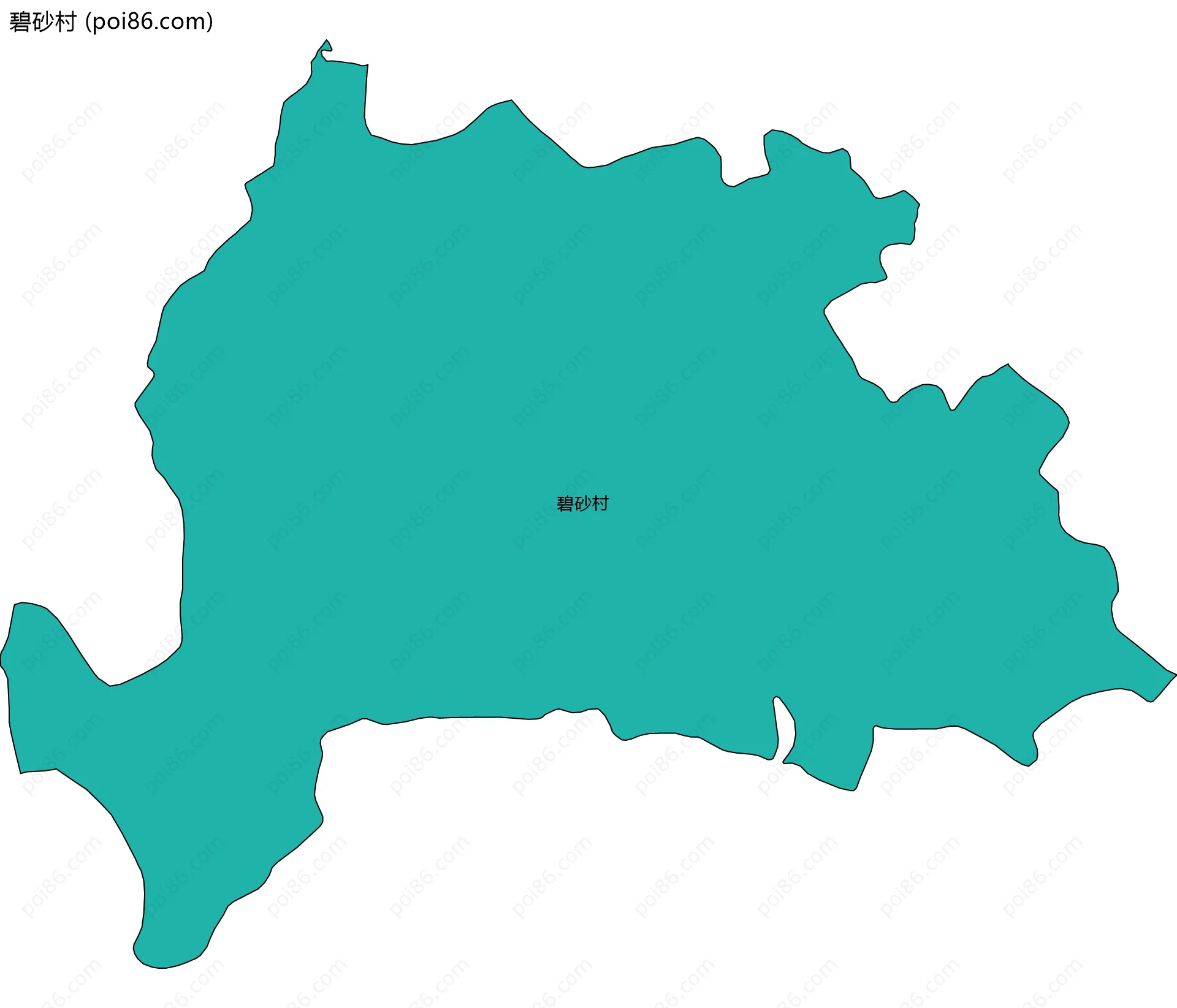 碧砂村边界地图