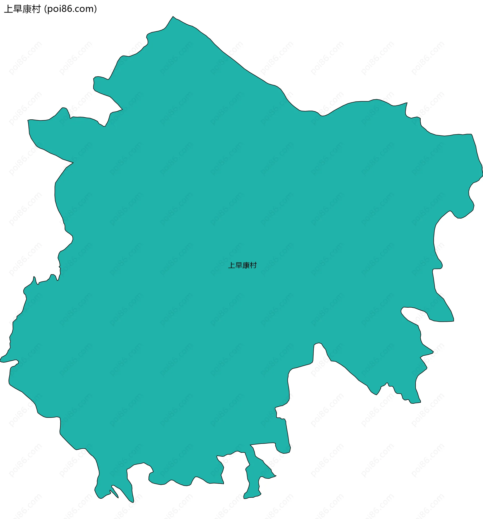 上早康村边界地图