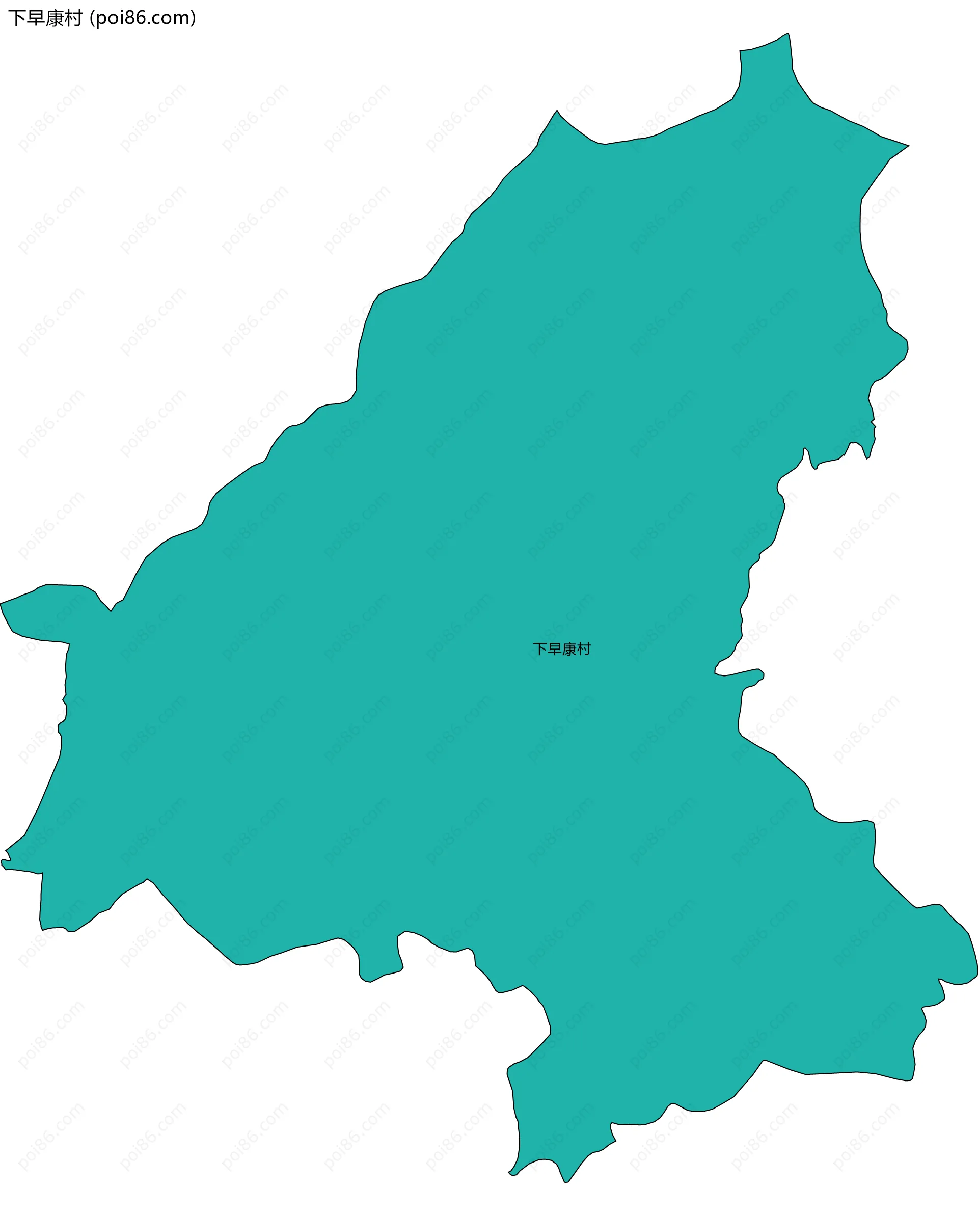 下早康村边界地图