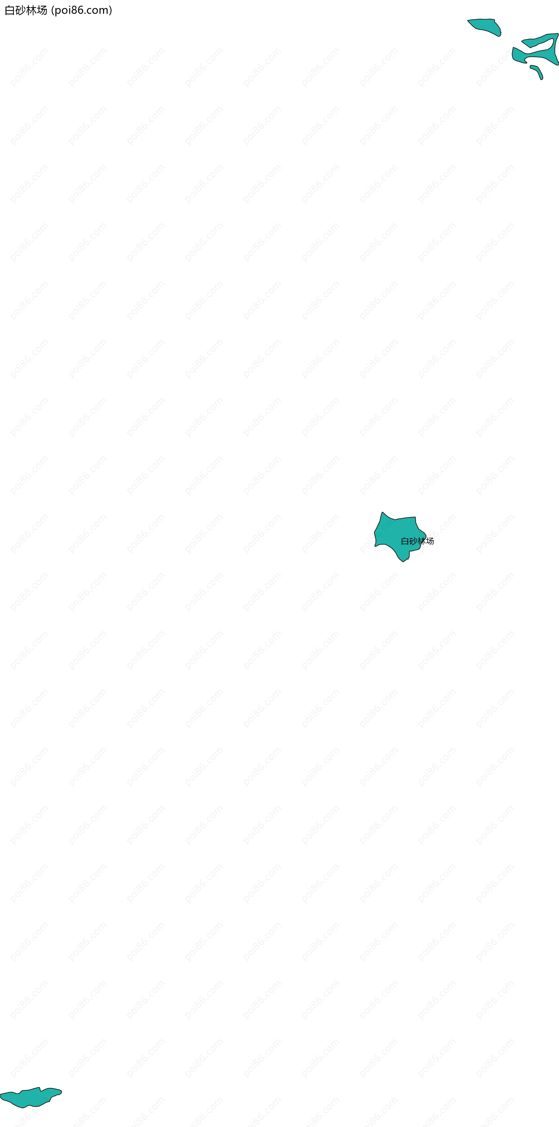 白砂林场边界地图