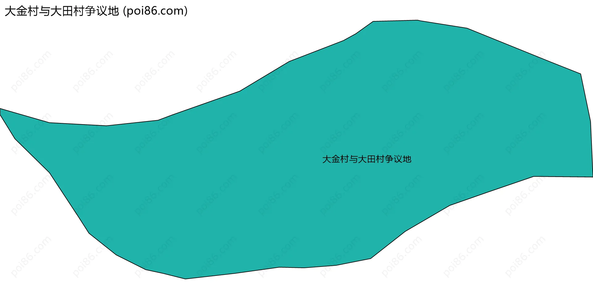 大金村与大田村争议地边界地图