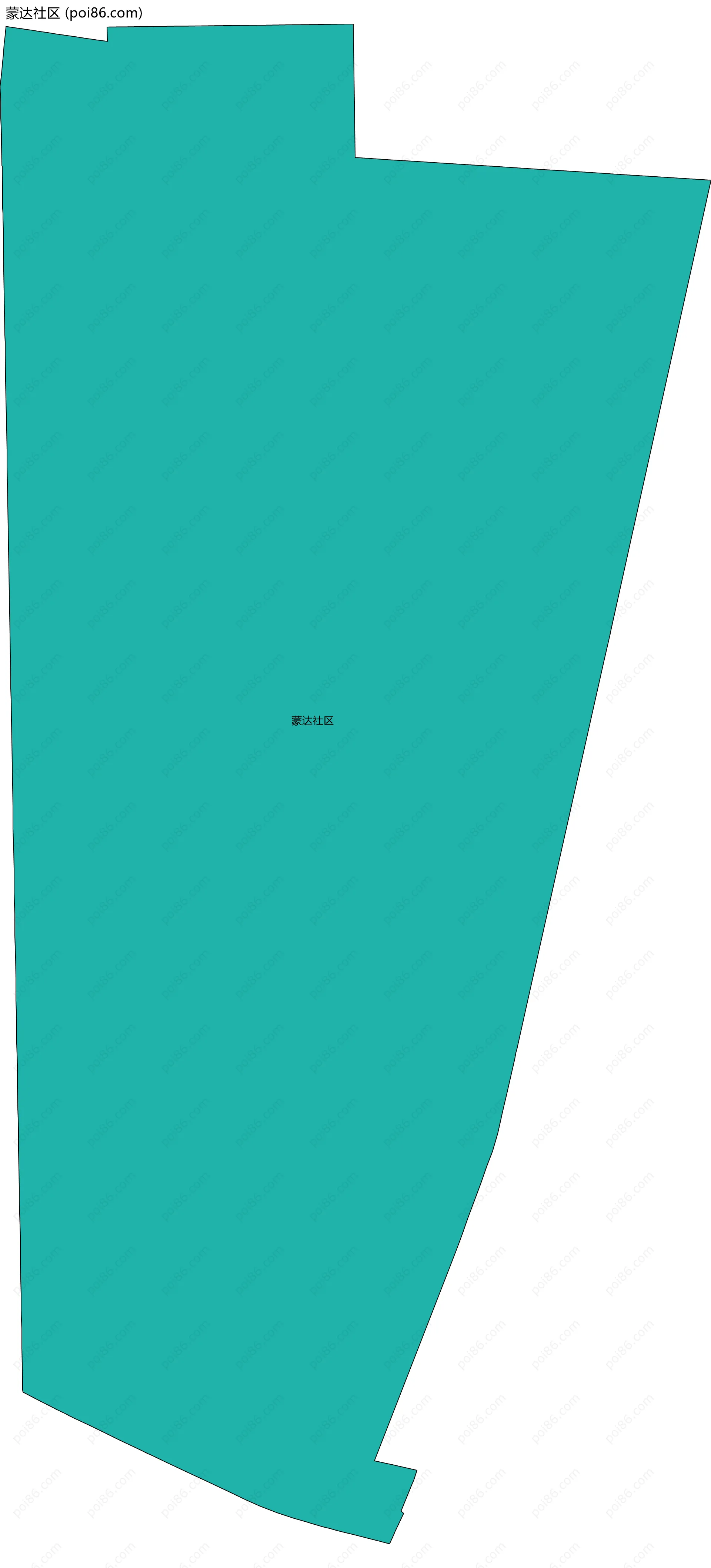 蒙达社区边界地图