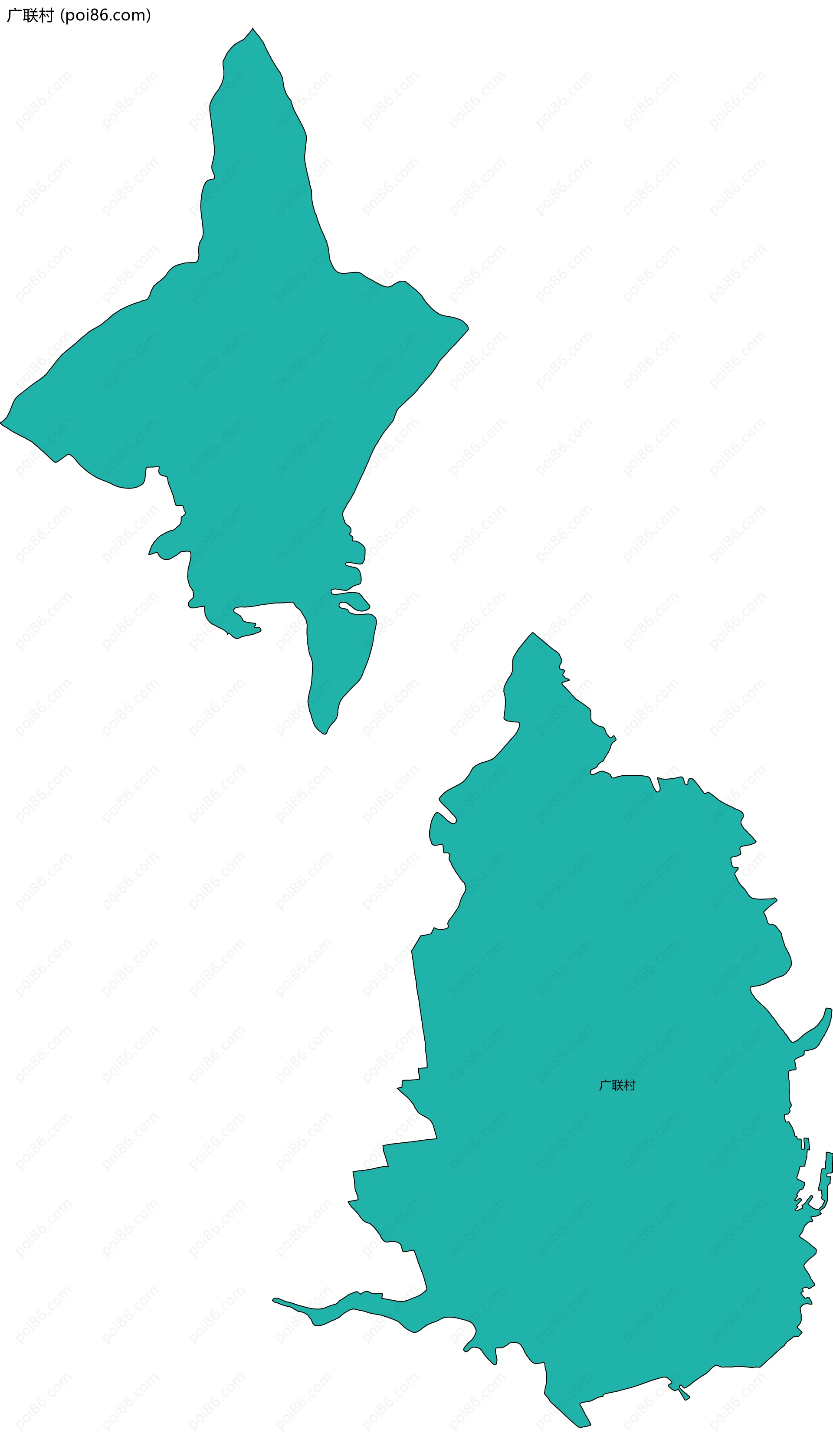 广联村边界地图