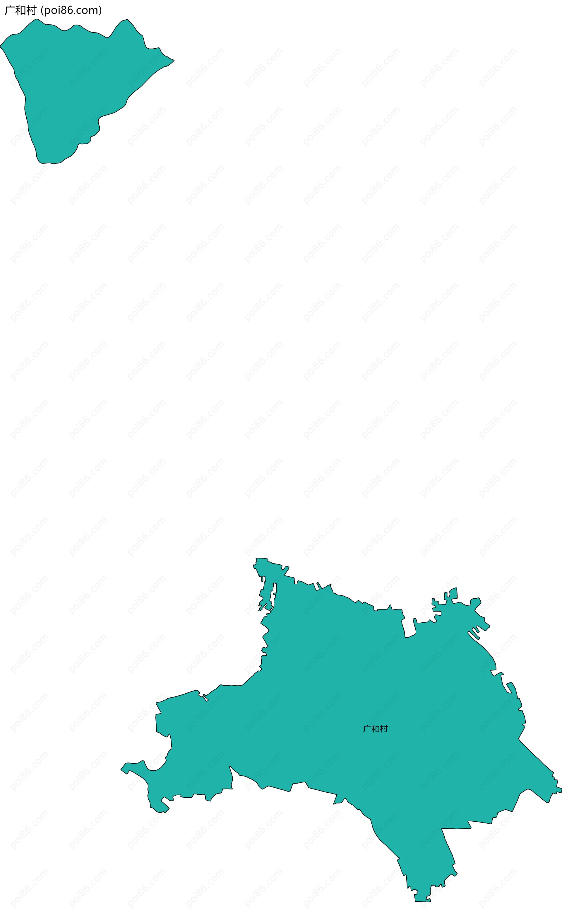 广和村边界地图