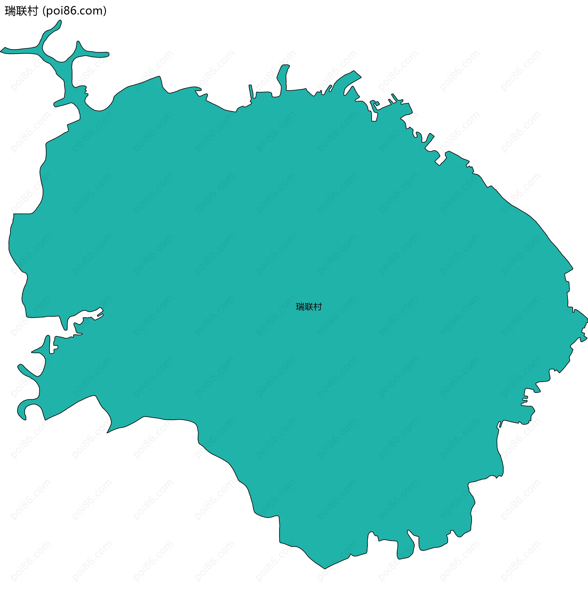 瑞联村边界地图