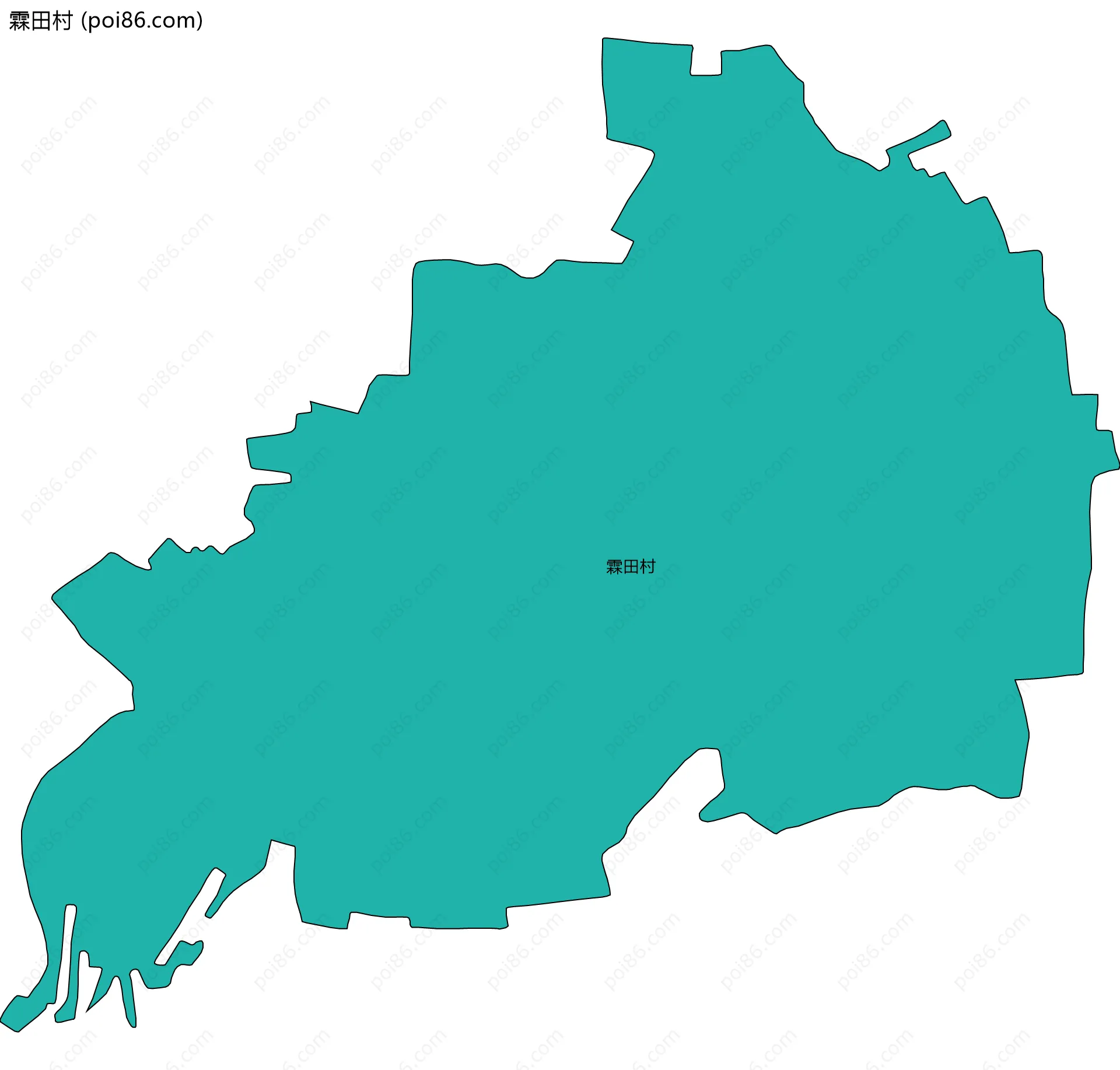 霖田村边界地图