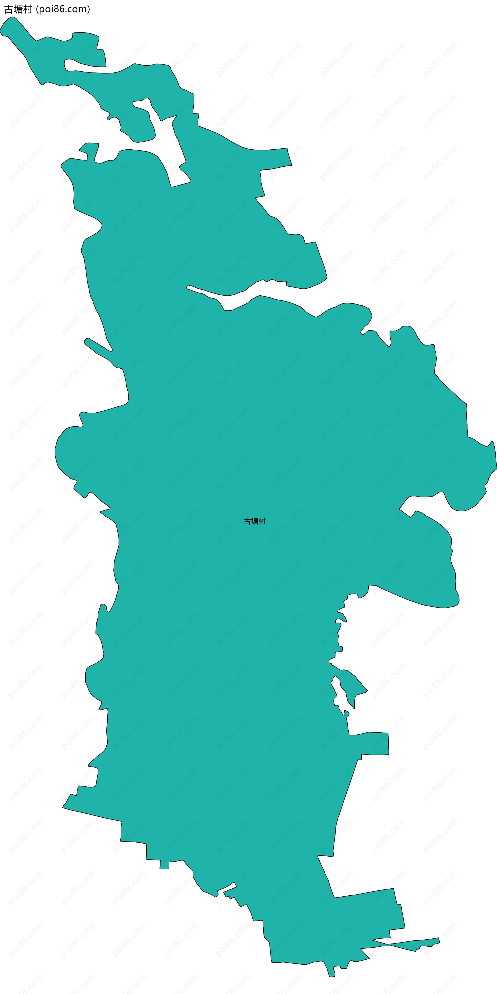 古塘村边界地图