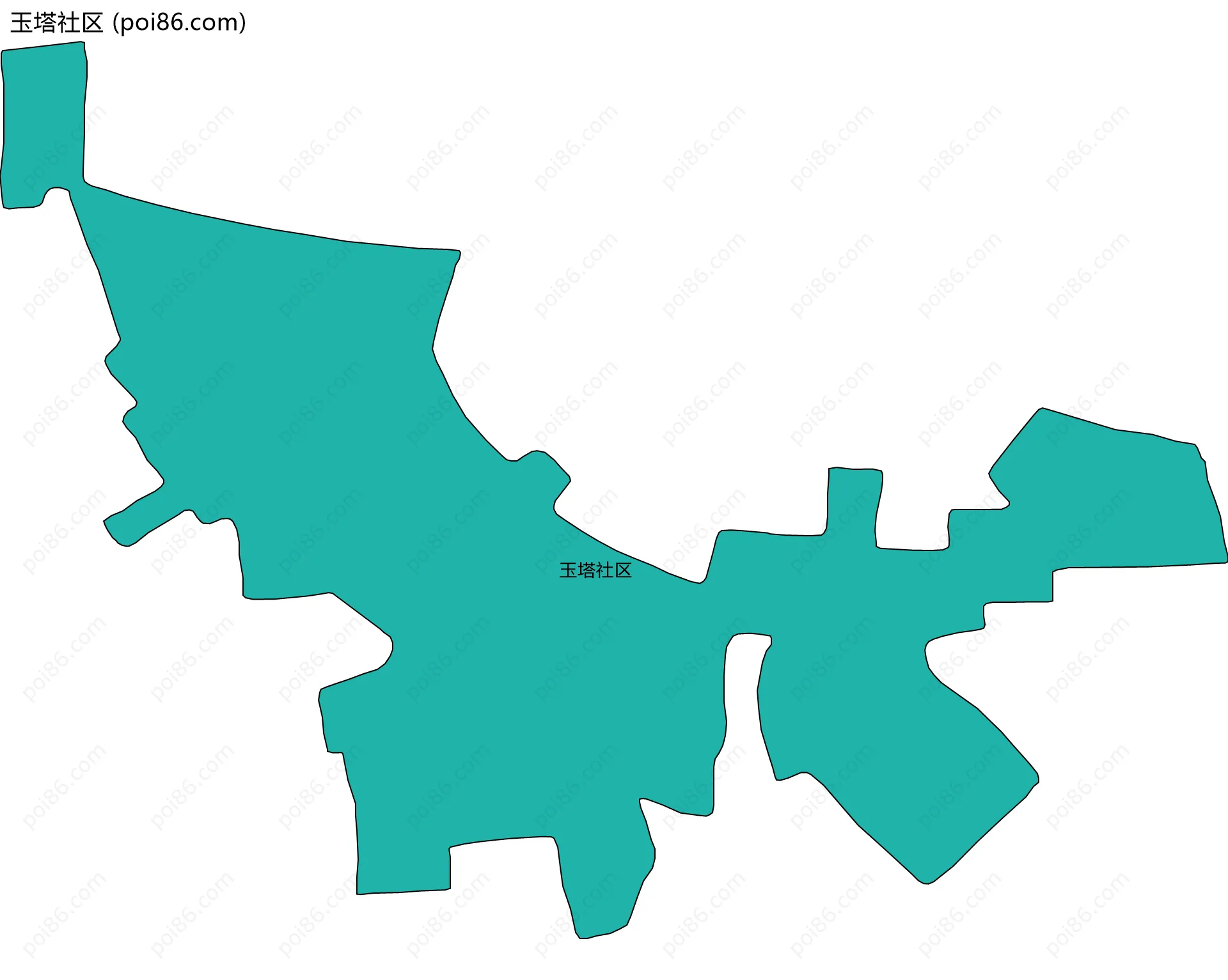 玉塔社区边界地图