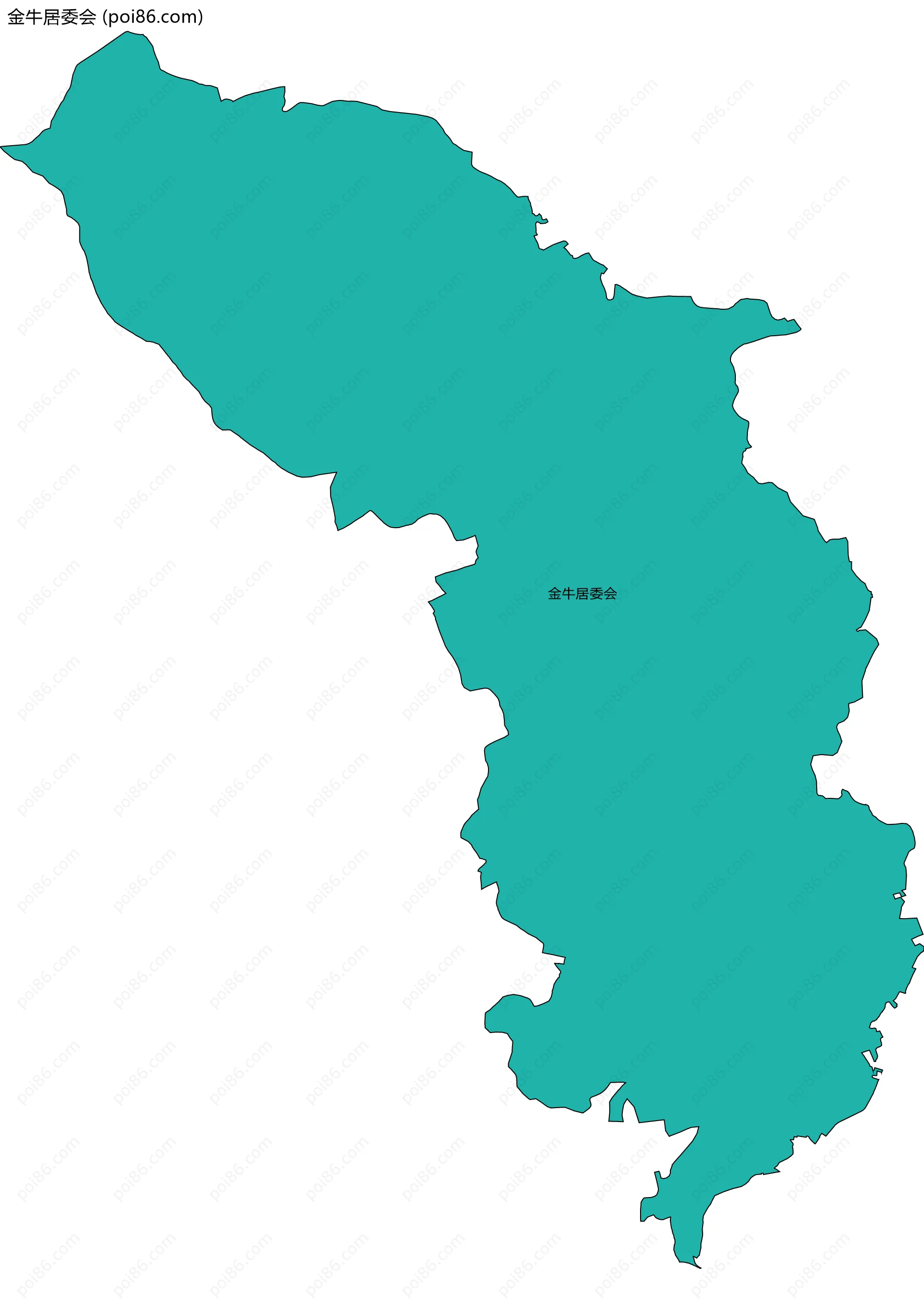 金牛居委会边界地图