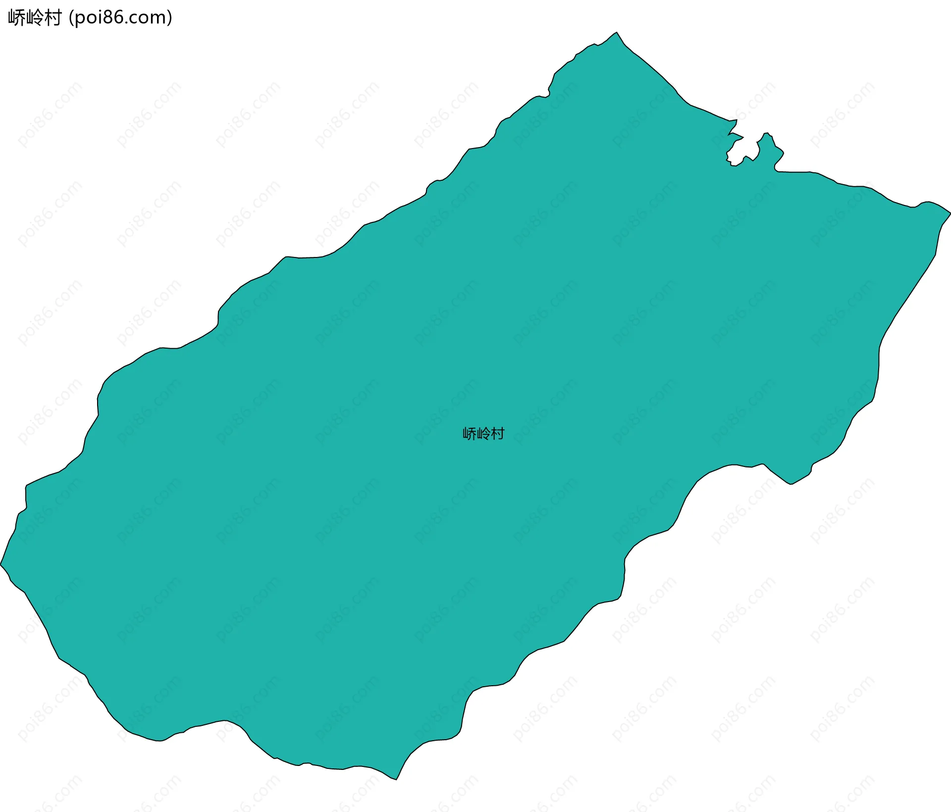 峤岭村边界地图